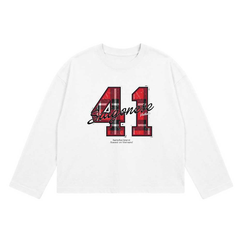 Áo thun tay dài oversize VNXK HAMCHOI form rộng basic Saigonese Long sleeves - 230926-09-41-GEO