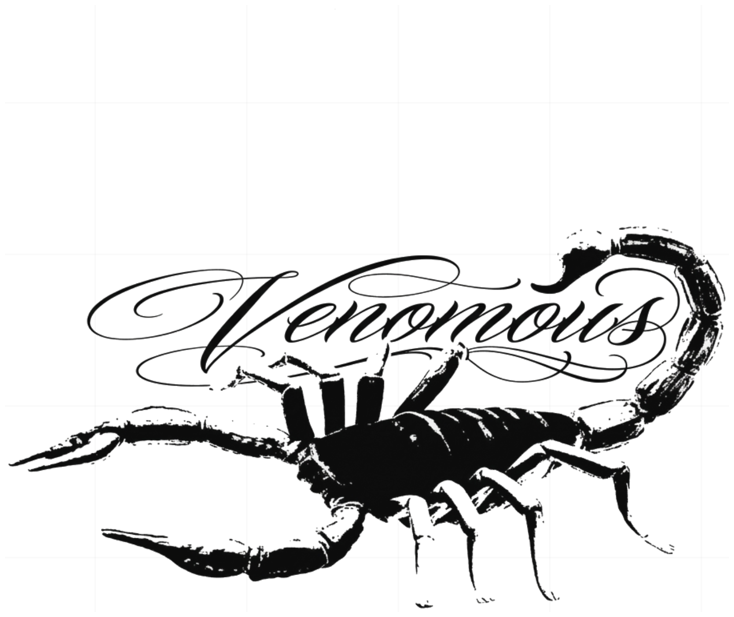 Áo Thun Dài Tay Unisex Bọ Cạp Venomous Streetwear Y2K Tattoo Chicano Form Rộng Cotton - 230926-10-33-RJN