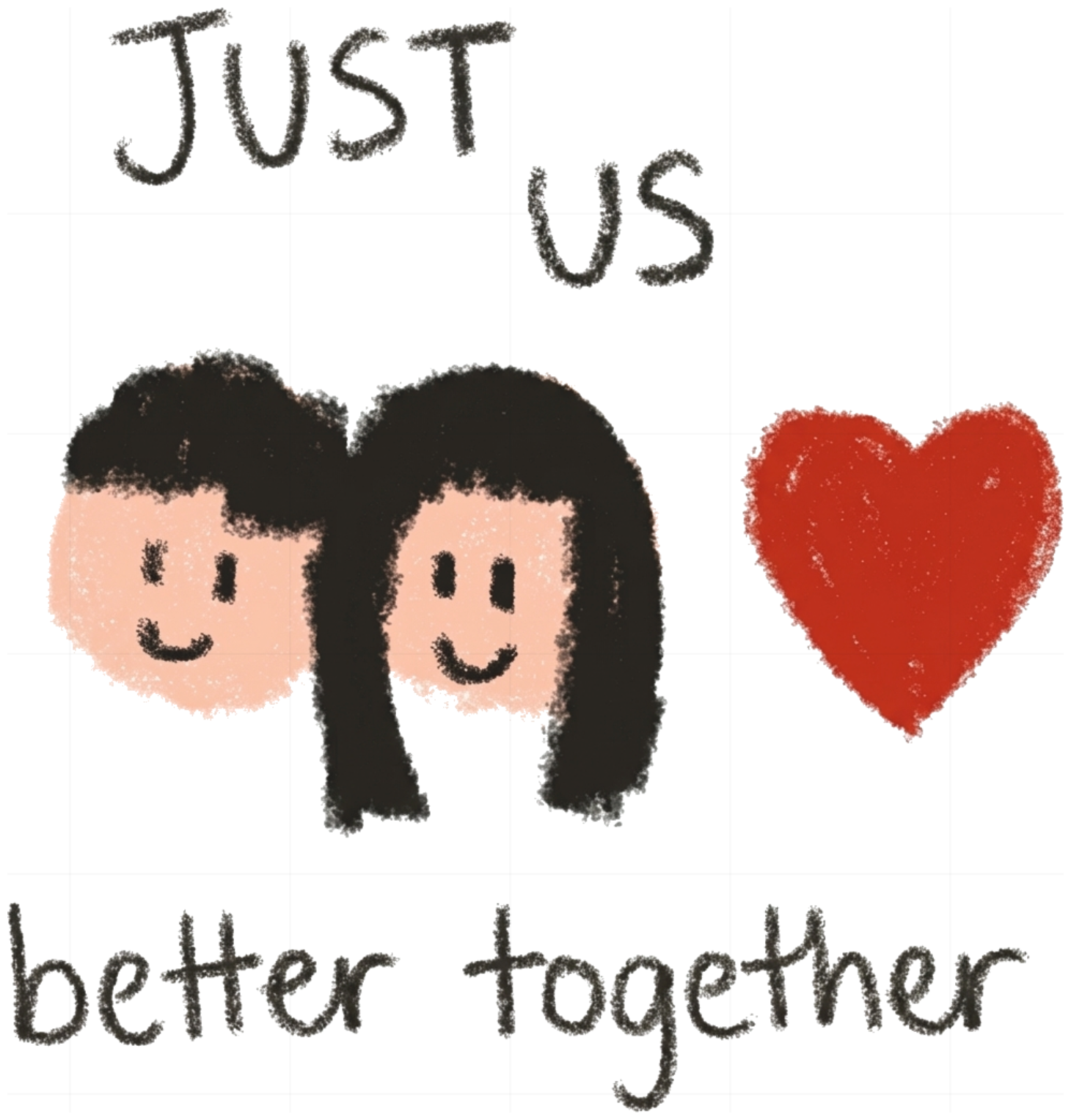 ÁO THUN TAY DÀI UNISEX FORM RỘNG HÀN QUỐC HỌA TIẾT CRAYON COUPLE JUST US - 230926-11-41-VYA