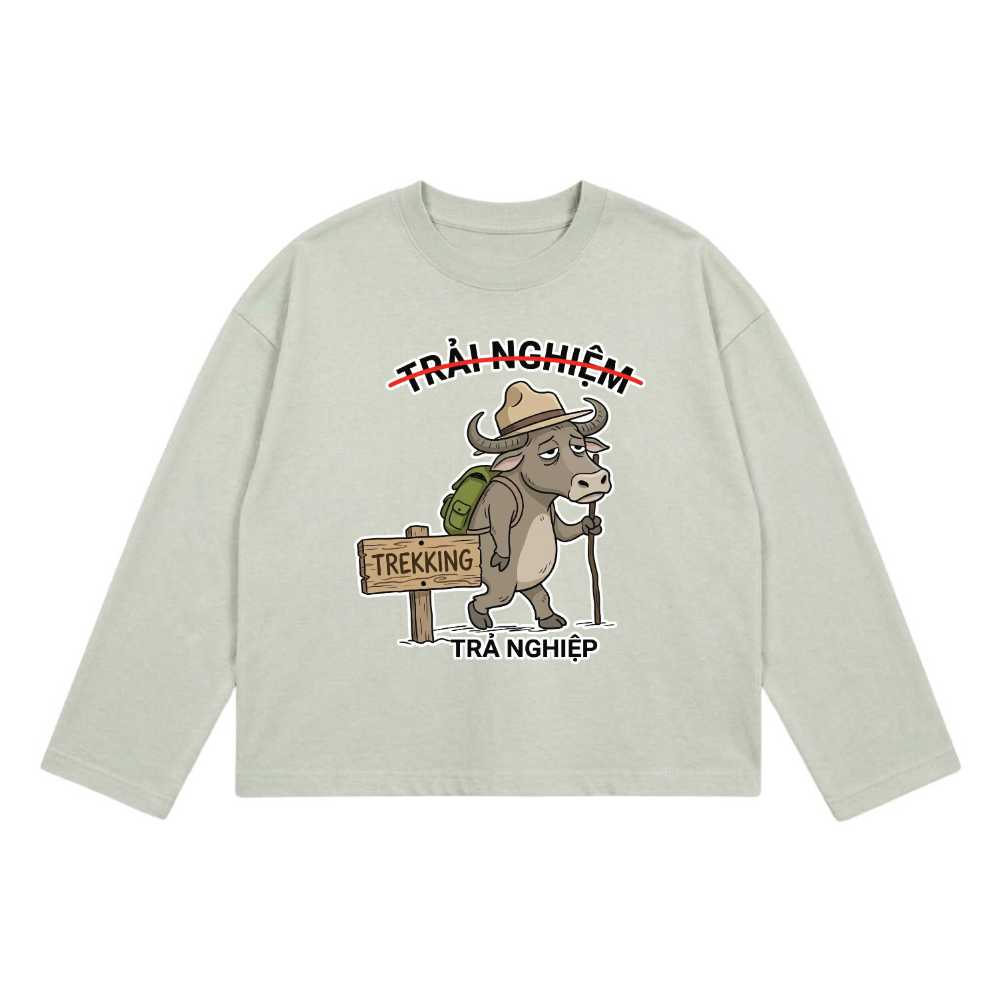 Áo Dài Tay Trâu Trekking Trả Nghiệp Unisex Form Rộng Streetwear vietnam.yo - 230926-14-48-GXV