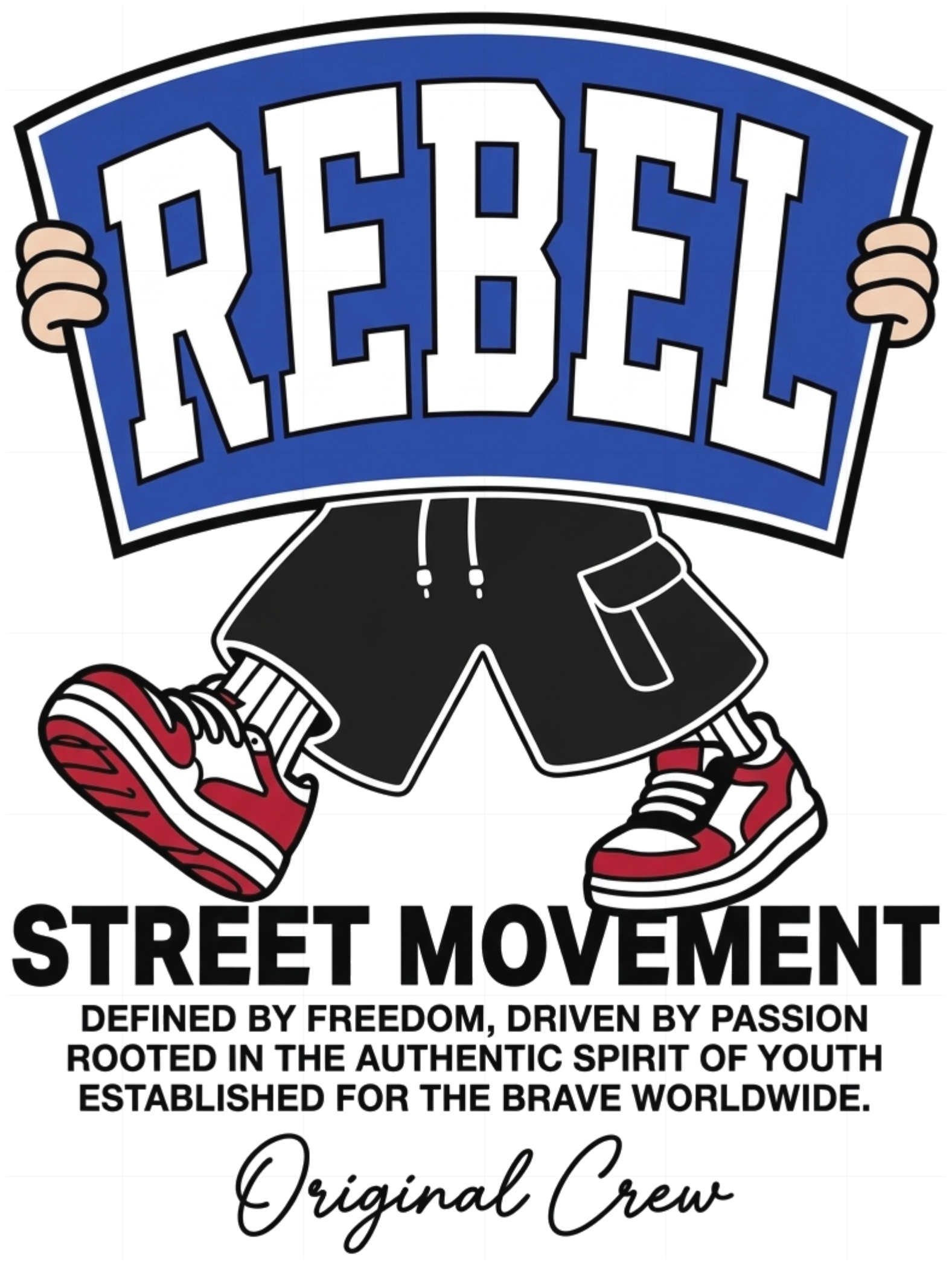Áo Thun Unisex REBEL Streetwear Form Oversize Cotton Cao Cấp Phong Cách Skater 90s Đỉnh Chóp - 231026-10-11-TKH