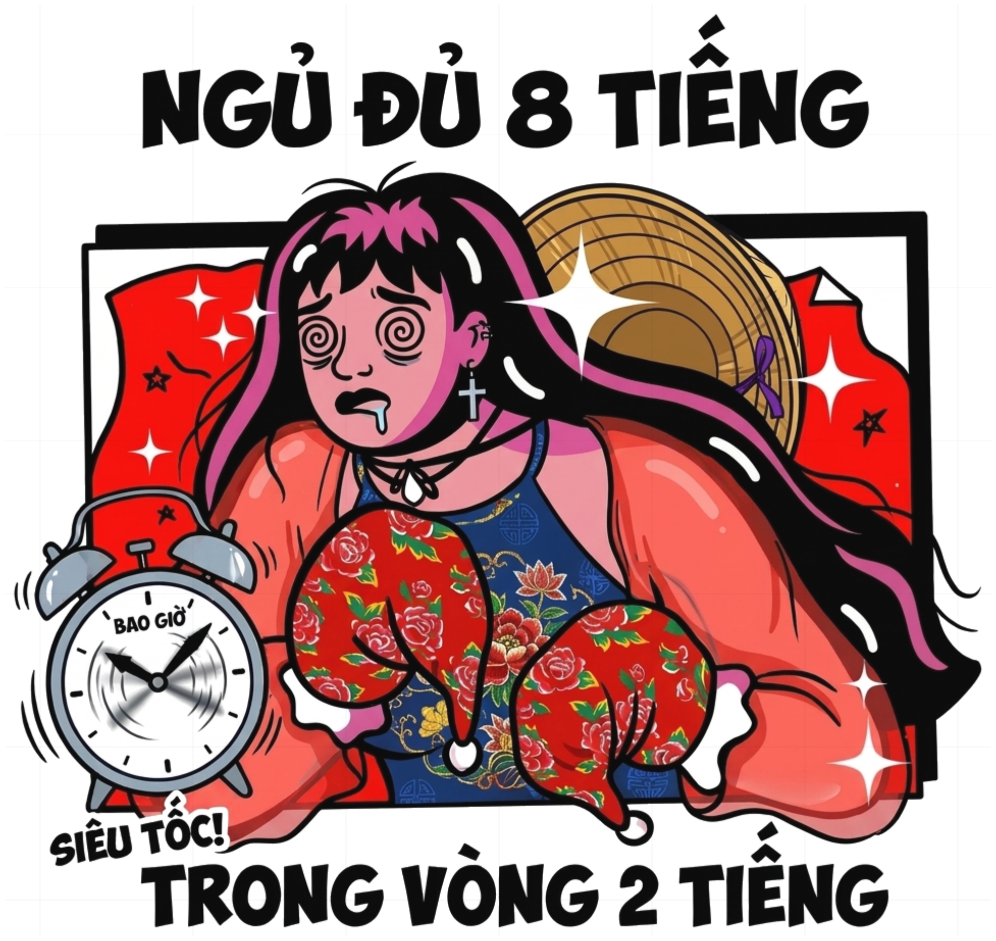 Áo Sweater Ngủ Đủ 8 Tiếng Unisex Form Rộng Streetwear Graphic vietnam.yo - 231026-15-00-QCE