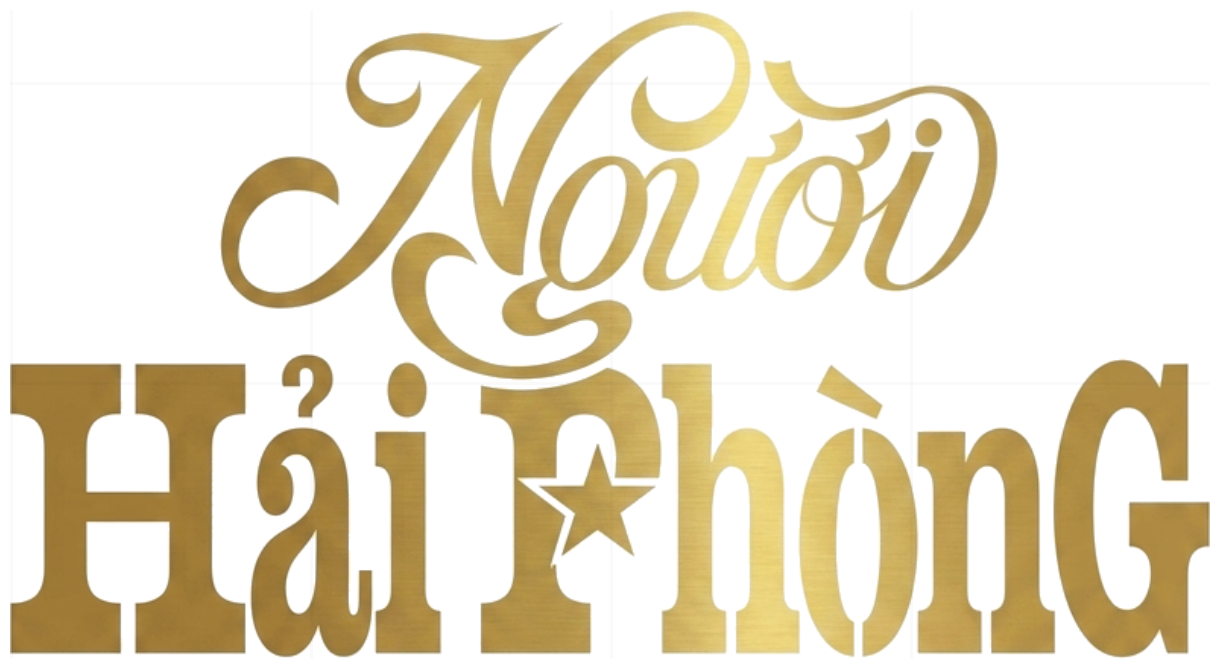 Áo Thun Unisex Người Hải Phòng Typography Gold Trắng Cotton Cao Cấp - 240626-15-30-YHA