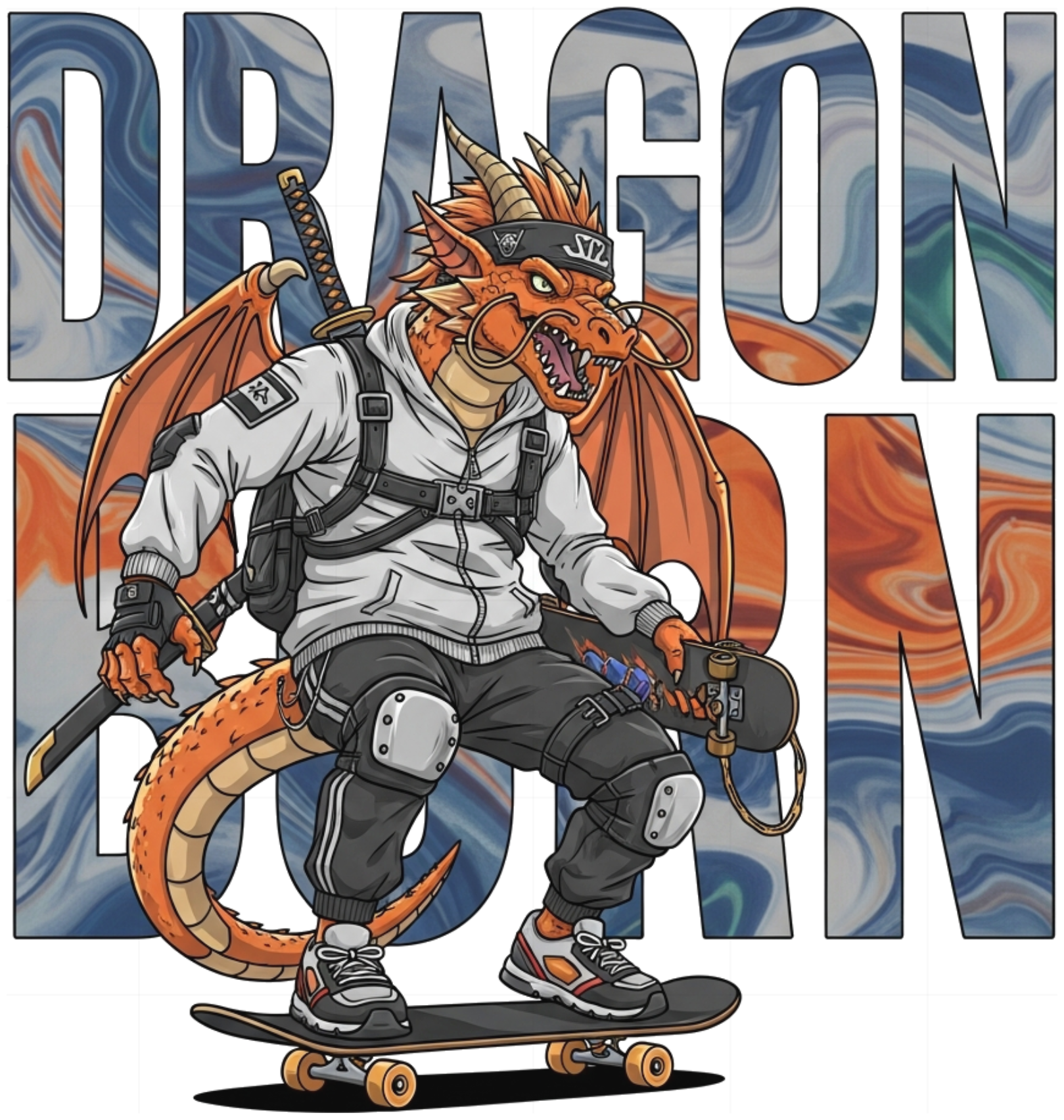 Áo Thun Dragon Born Thiết Kế 12 Con Giáp Streetwear - 240626-17-28-ZNR
