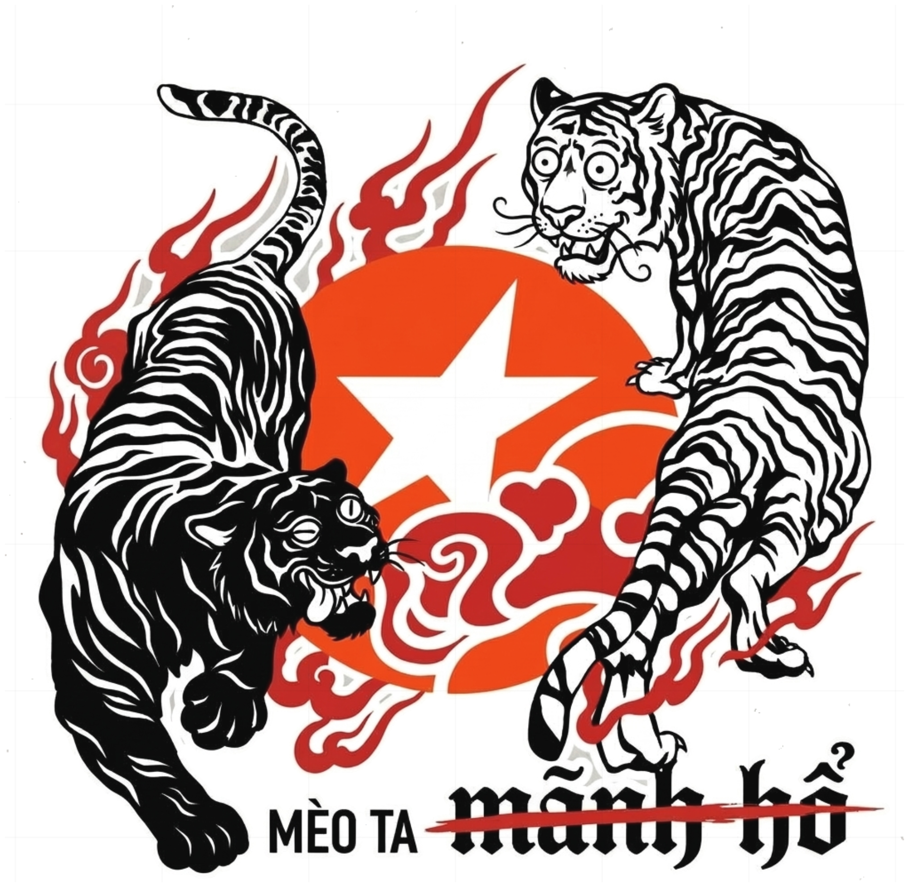 Áo Dài Tay Mãnh Hổ Việt Nam Unisex Oversize Streetwear Graphic vietnam.yo - 240926-14-25-QGU