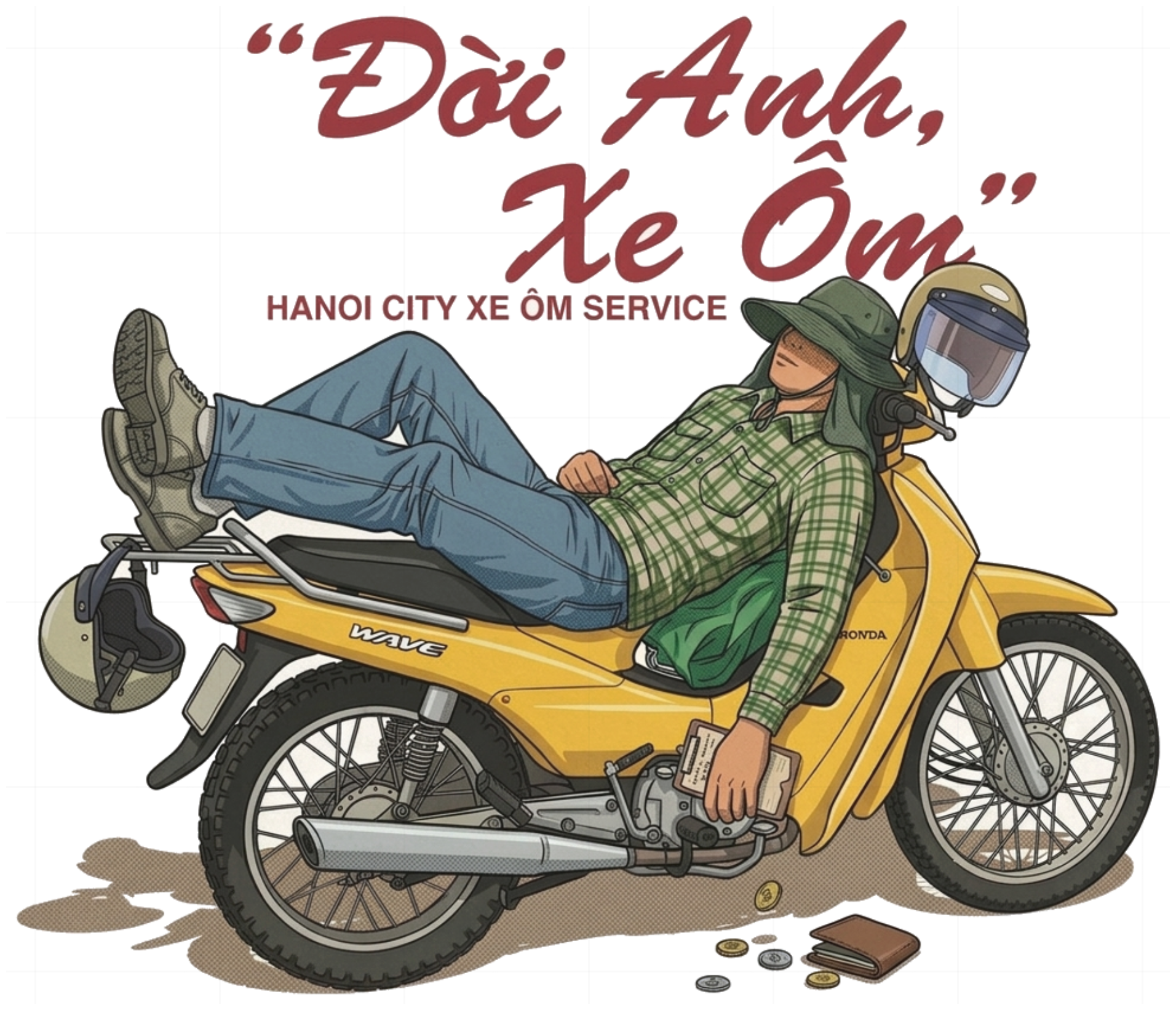 Áo Thun Tay Dài Đời Anh Xe Ôm Unisex Form Rộng Vintage Retro vietnam.yo - 240926-14-42-GNR