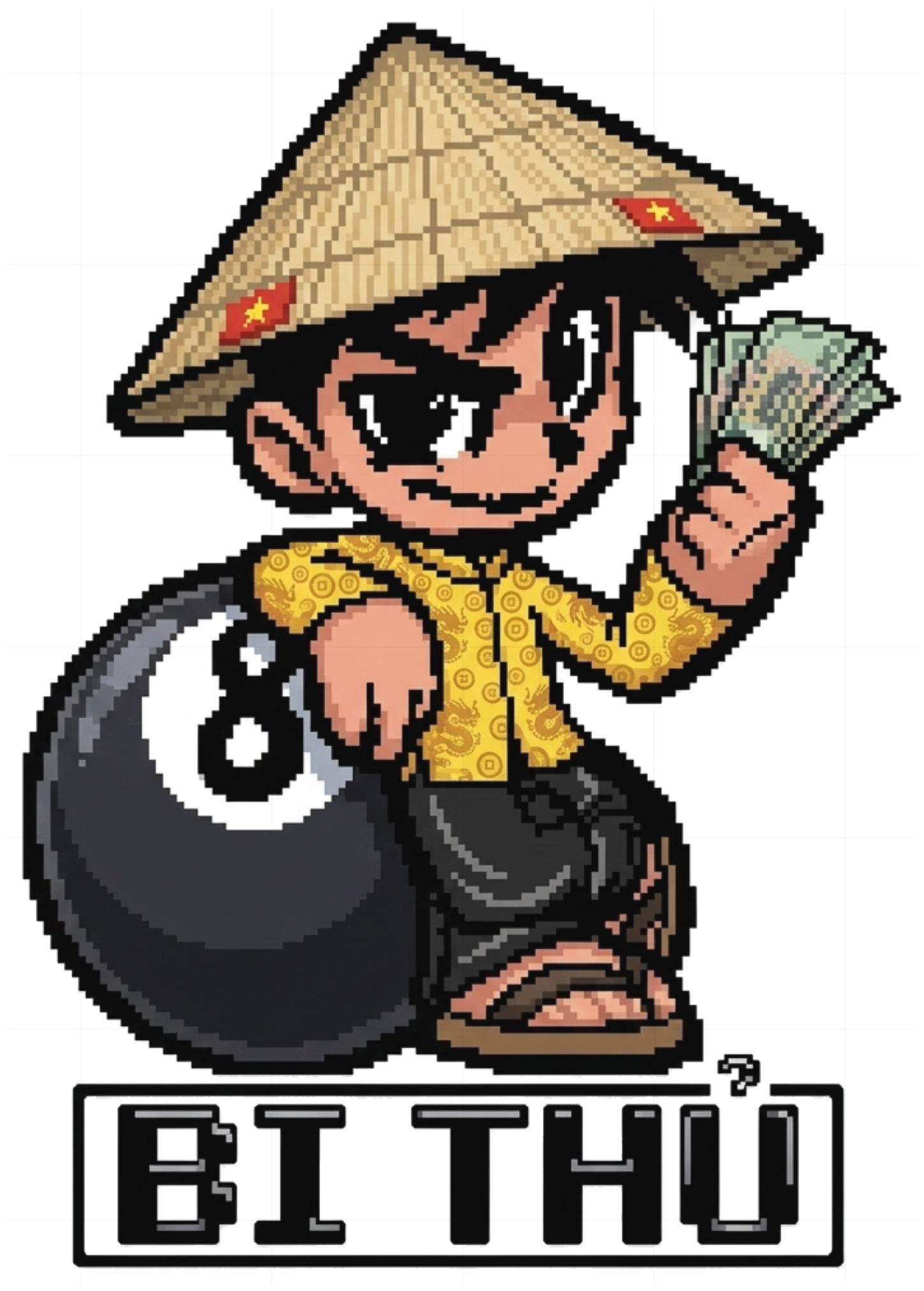 Áo Dài Tay Bi Thủ Pixel Unisex Form Rộng Streetwear Retro vietnam.yo - 240926-15-27-PXA