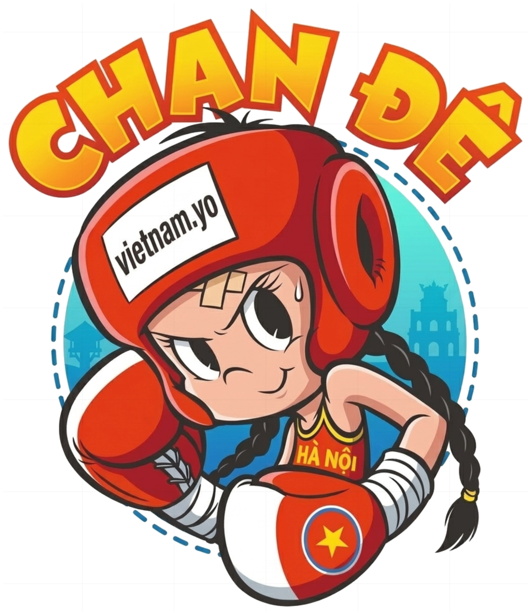 Áo Dài Tay Boxing Girl Chan Đê Unisex Form Rộng Streetwear vietnam.yo - 240926-15-33-GBN