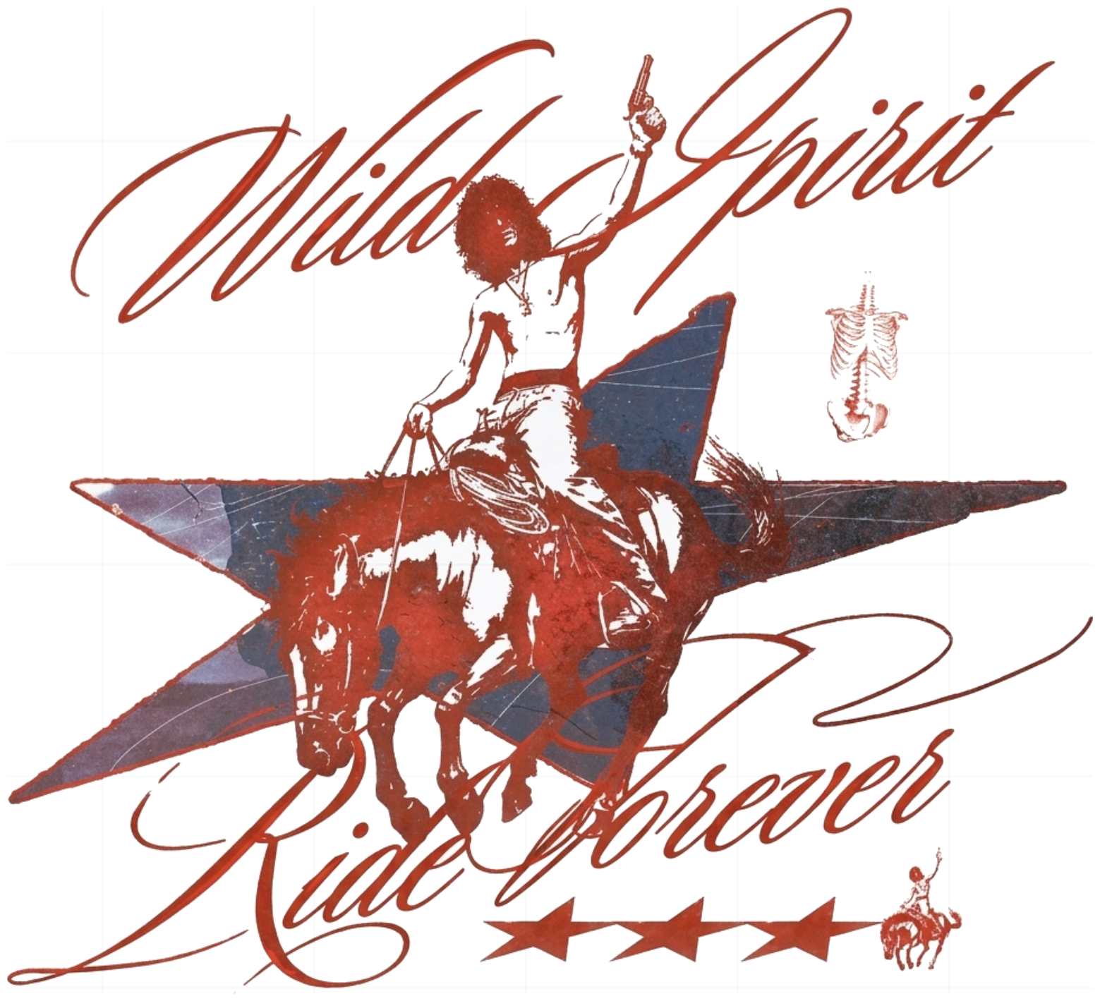 Áo Thun Wild Spirit Ride Forever Neo-Rodeo Unisex Form Rộng Cotton Streetwear Local Brand | 241026-10-32-QQT
