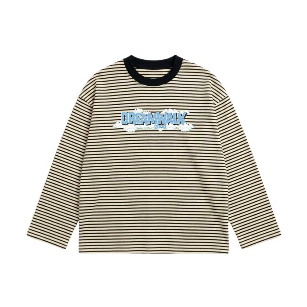 Áo Tay Dài Sọc Design Dreamwalk Y2K Dreamy Cloud Unisex Form Rộng Streetwear Local Brand | 241026-11-00-EIC
