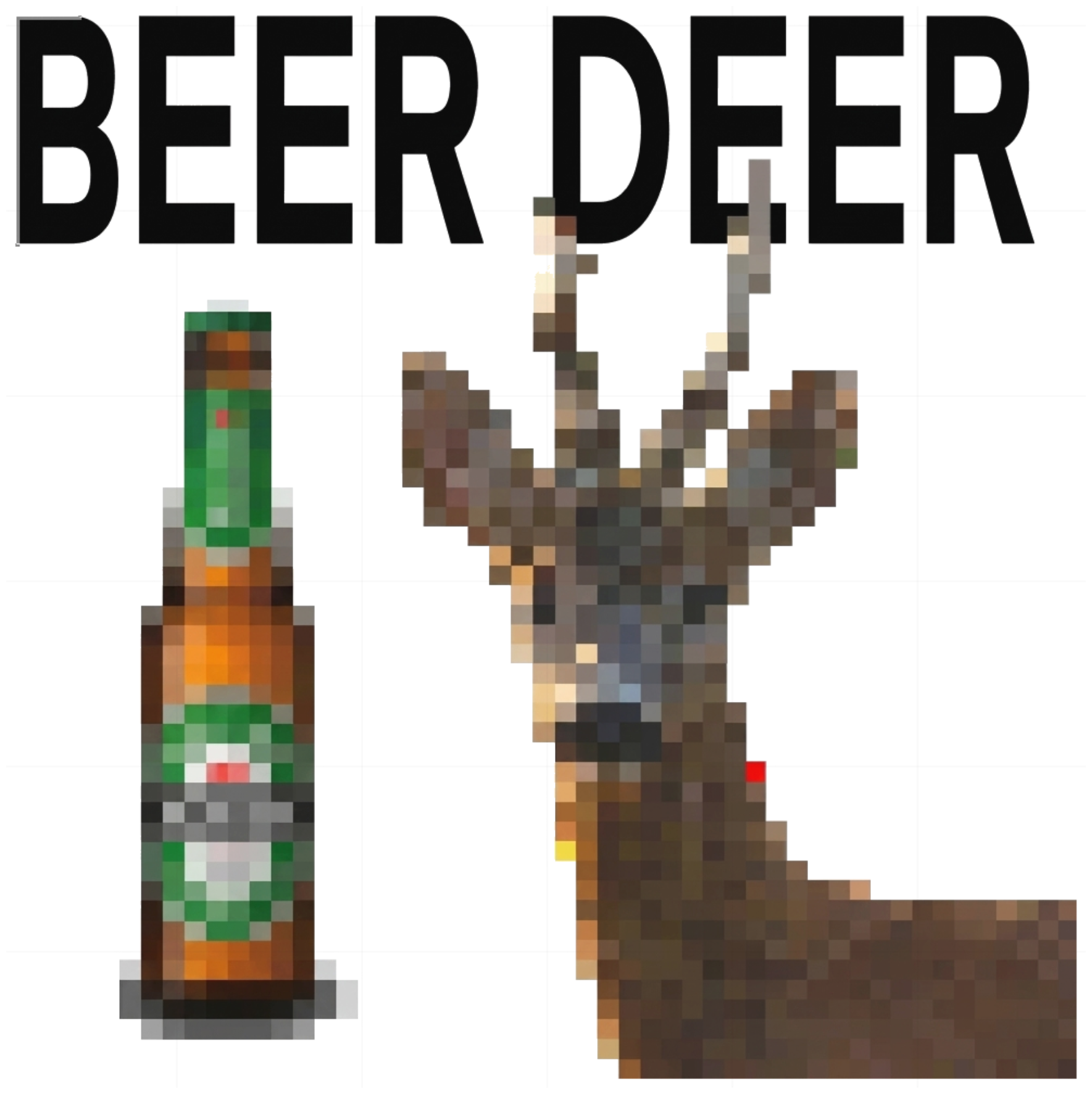 Áo Thun Beer Deer Pixel Unisex Form Rộng Streetwear Retro vietnam.yo - 241026-14-38-CIJ