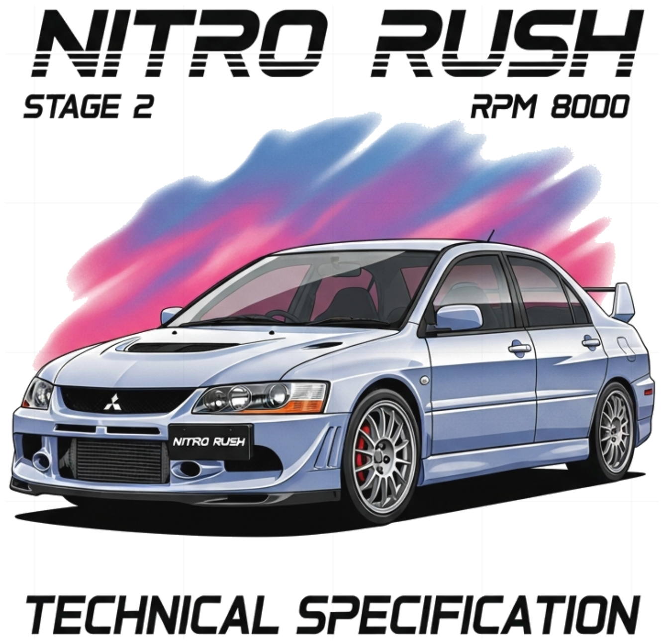 Áo thun Lancer Evo Mitsubishi Xe Độ 2000s Streetwear Unisex Form Rộng Cotton - 250626-13-59-ACU