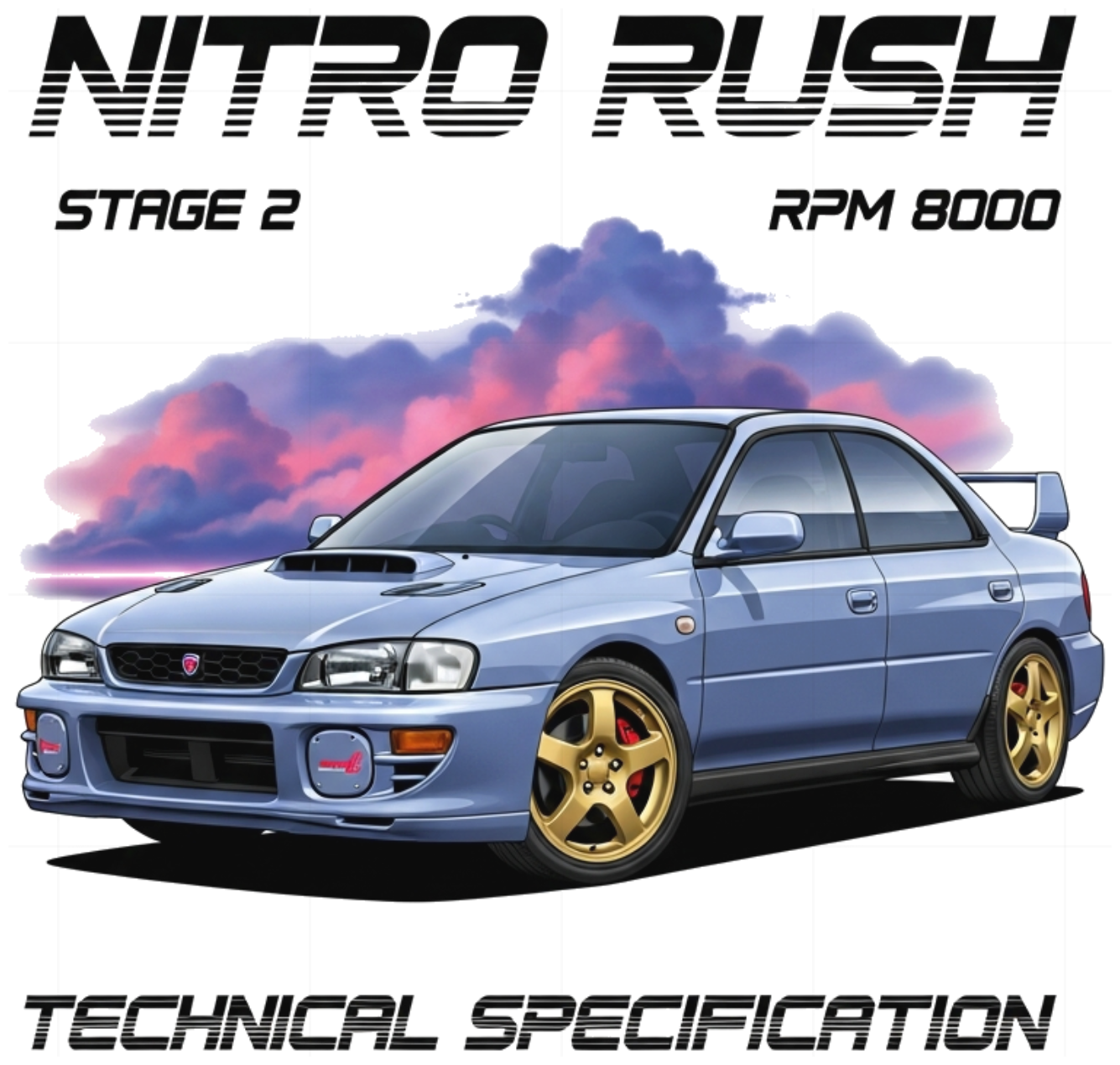 Áo Thun Impreza WRX Streetwear Y2K Unisex Form Rộng Cotton 100% Cao Cấp - 250626-13-59-GYM