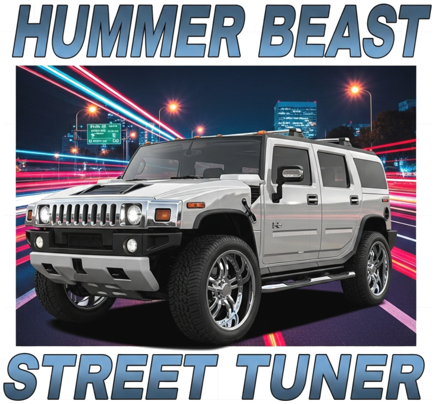 Áo Thun Hummer Beast Y2K Form Rộng Cotton Unisex Streetwear - 250626-14-21-VXU