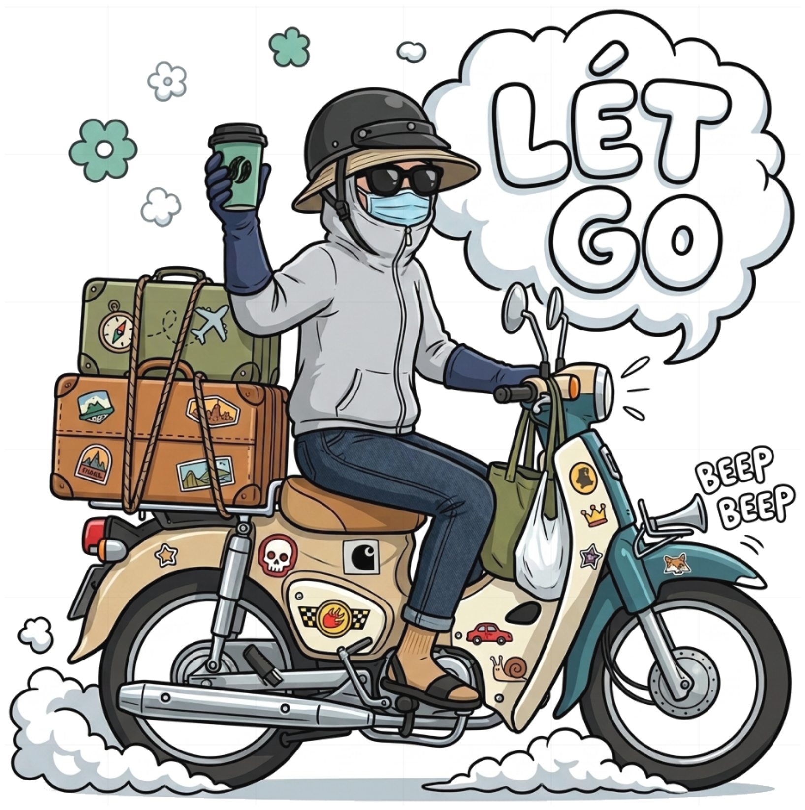 Áo Thun LÉT GO Street Art Unisex Form Rộng Cotton vietnam.yo - 250826-15-18-RKU
