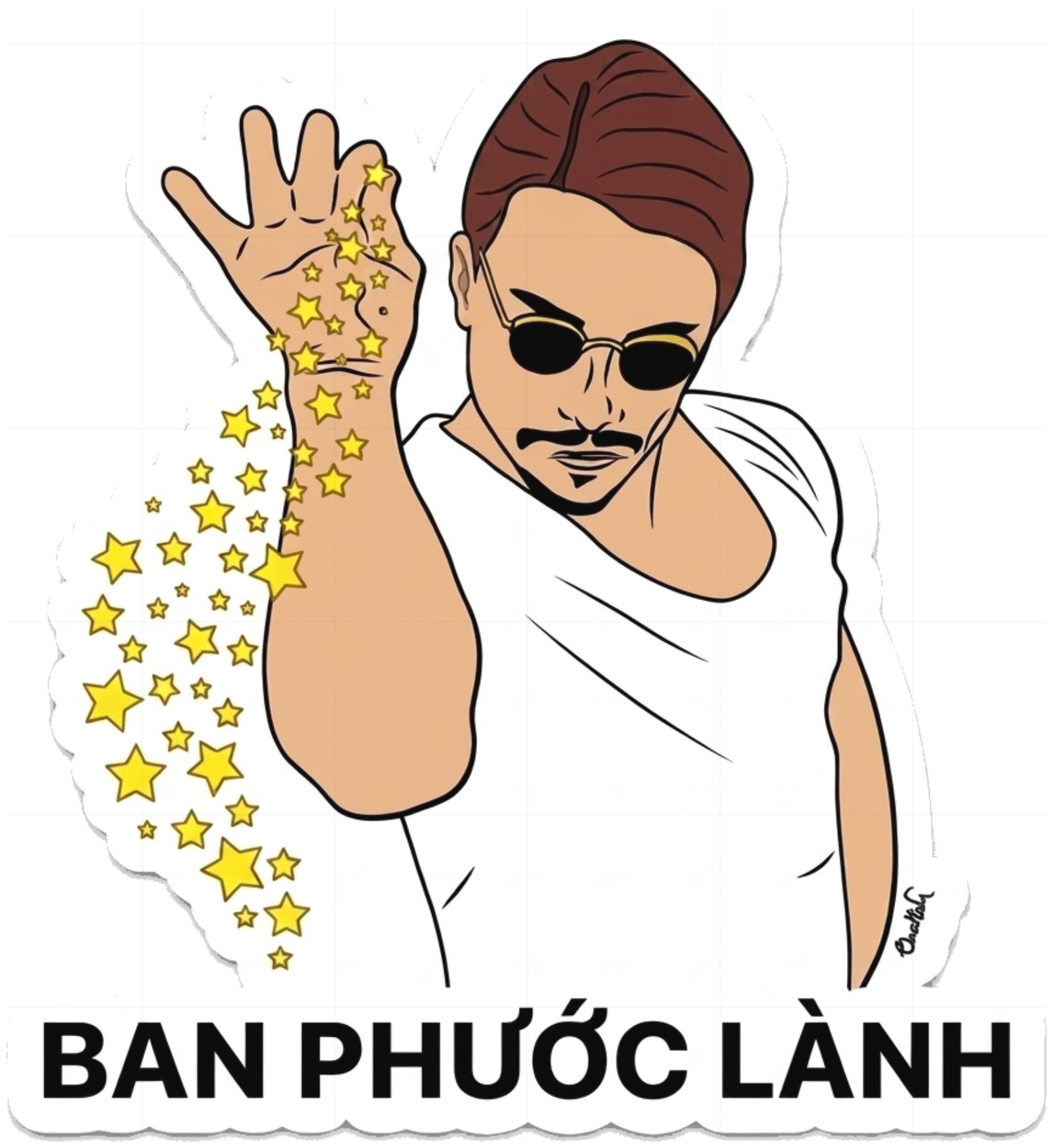 Áo Thun Salt Bae Ban Phước Lành Unisex Form Rộng Streetwear vietnam.yo - 250826-16-11-KHA