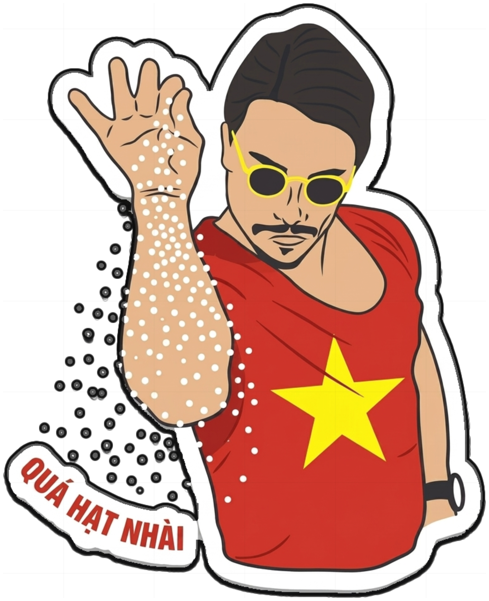 Áo Thun Salt Bae Quá Hạt Nhài Unisex Form Rộng Cotton Streetwear vietnam.yo  250826-16-14-GWA