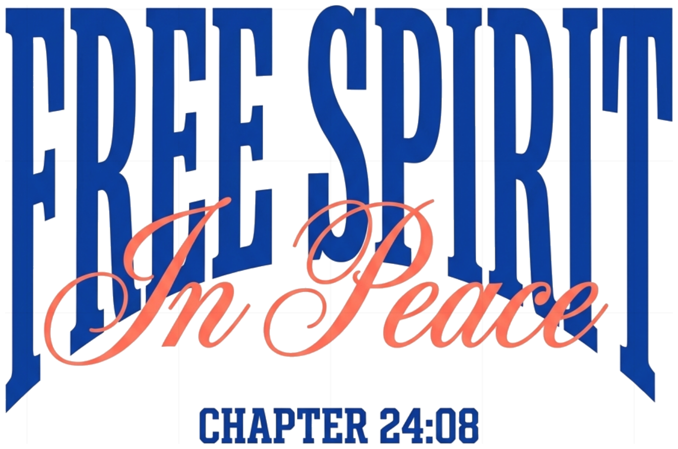 Áo Thun Free Spirit In Peace Chapter 24:08 Cotton Form Rộng Unisex Vintage Streetwear - 250826-17-21-RSH