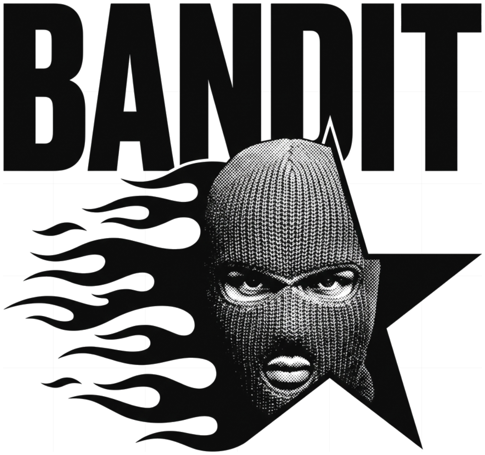 Áo Thun Boxy Bandit Streetwear Cotton 2 Chiều Áo Phông Graphic Drill Y2K Unisex Cool - 250826-20-06-CQX