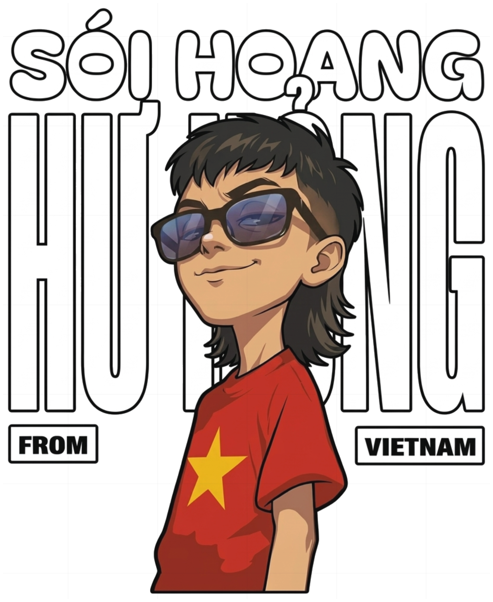 Áo Thun Dài Tay Sói Hoang Hú Hưng Unisex Form Rộng Streetwear vietnam.yo - 250926-14-46-HNG