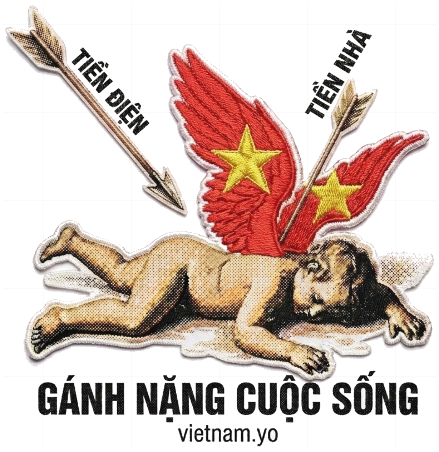 Áo Thun Gánh Nặng Cuộc Sống Unisex Form Rộng Cotton Streetwear vietnam.yo - 260826-15-46-DTZ