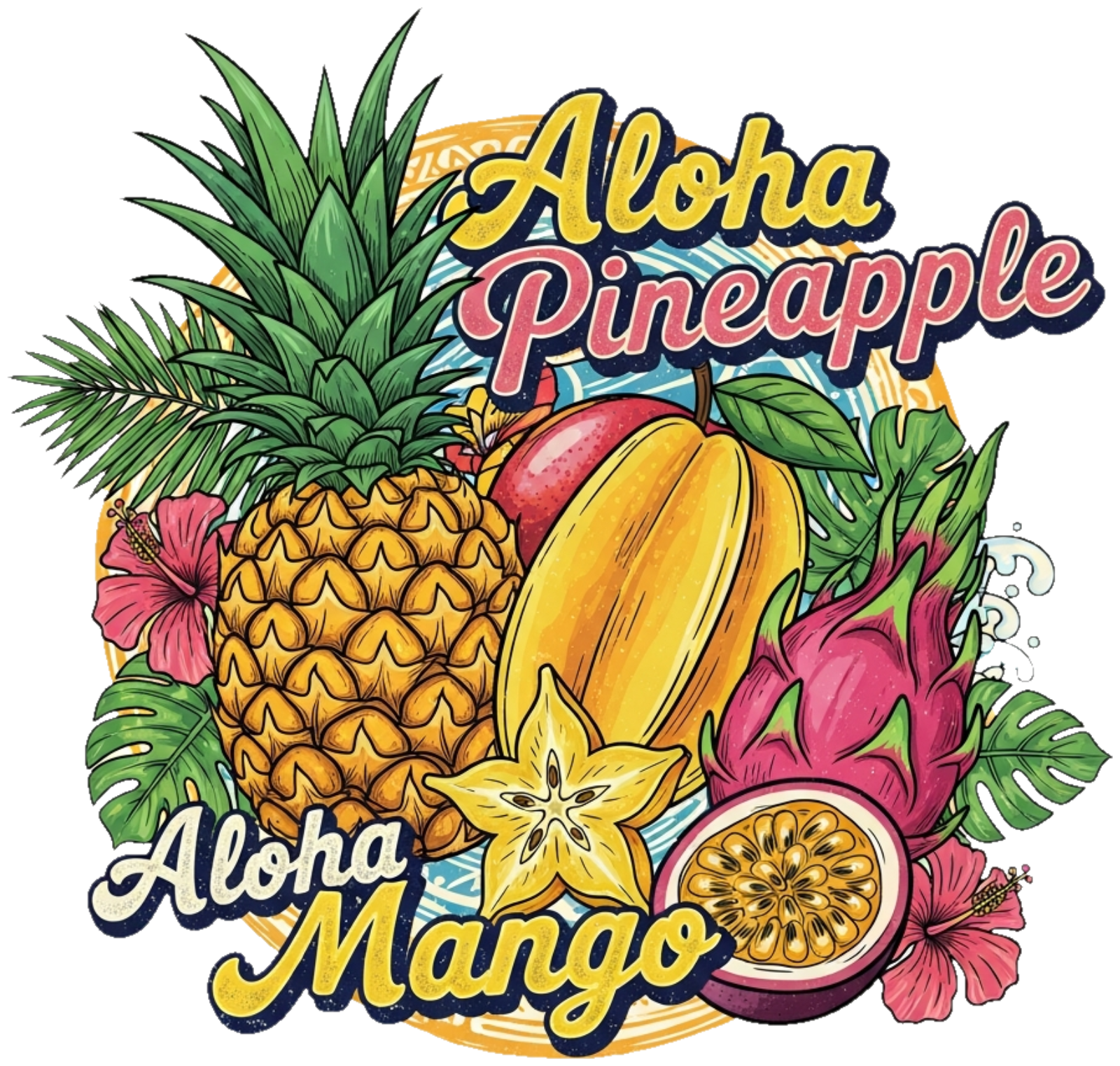 Áo Thun Trắng Tropical Design Hawaii Rực Rỡ - 270326-09-23-OZM