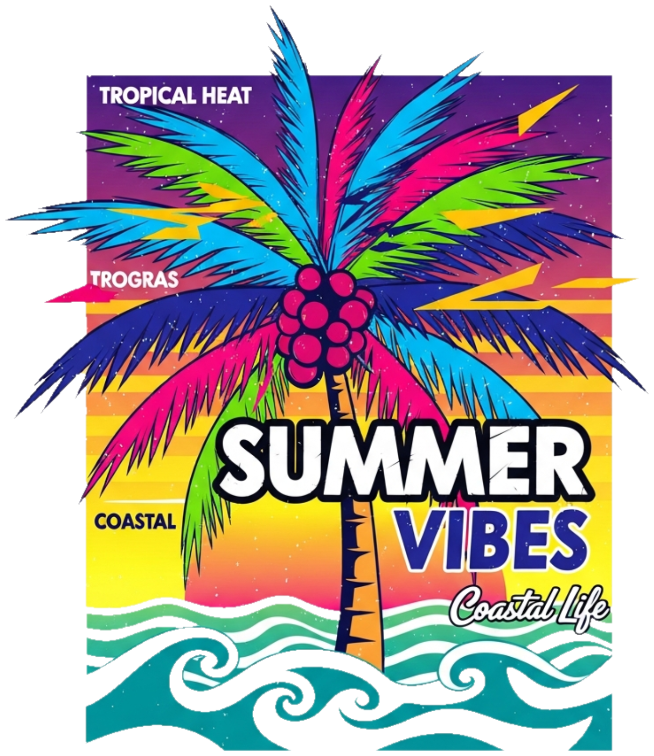 Áo Thun Trắng Summer Tropical Streetwear Cực Chất - 270326-15-43-JYX