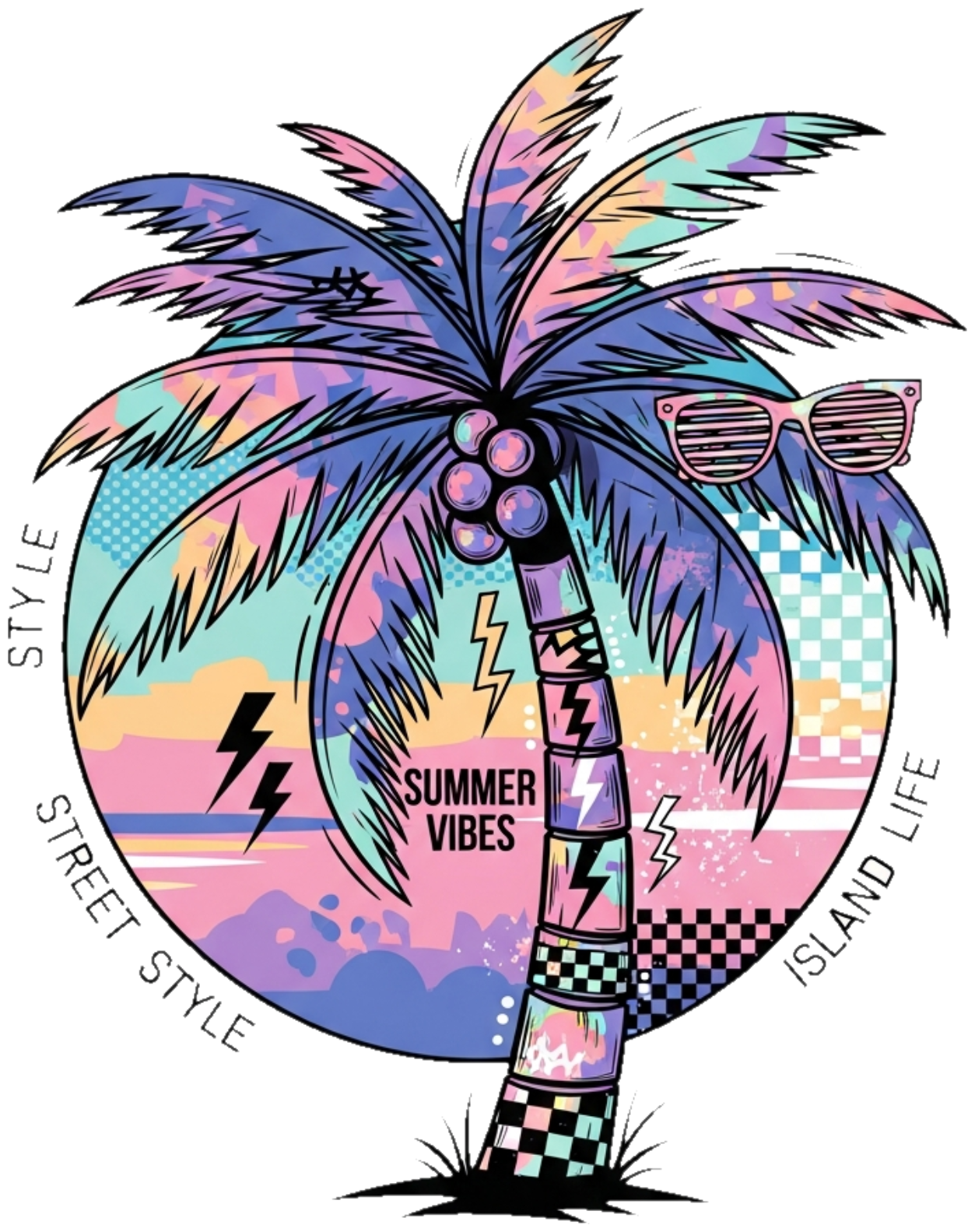 Áo Thun Trắng Summer Tropical Streetwear Design - 270326-15-43-TLJ