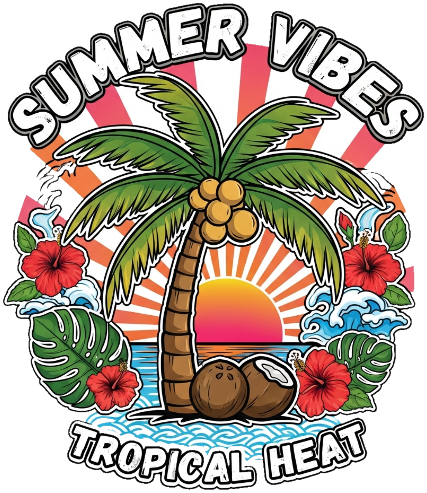 Áo Thun Đỏ Summer Tropical Streetwear Design - 270326-16-03-ARF