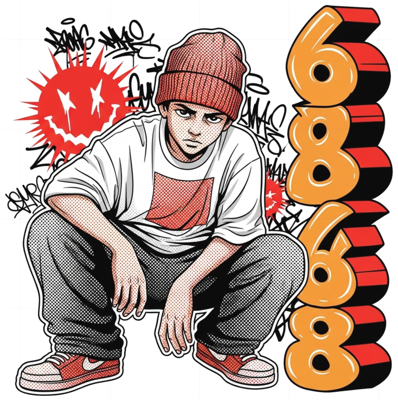 Áo Thun Unisex Form Rộng Hiphop Design - Áo Phông Nam Nữ Cotton Local Brand Streetwear Cực Chất 2024 - 270526-11-18-FKB