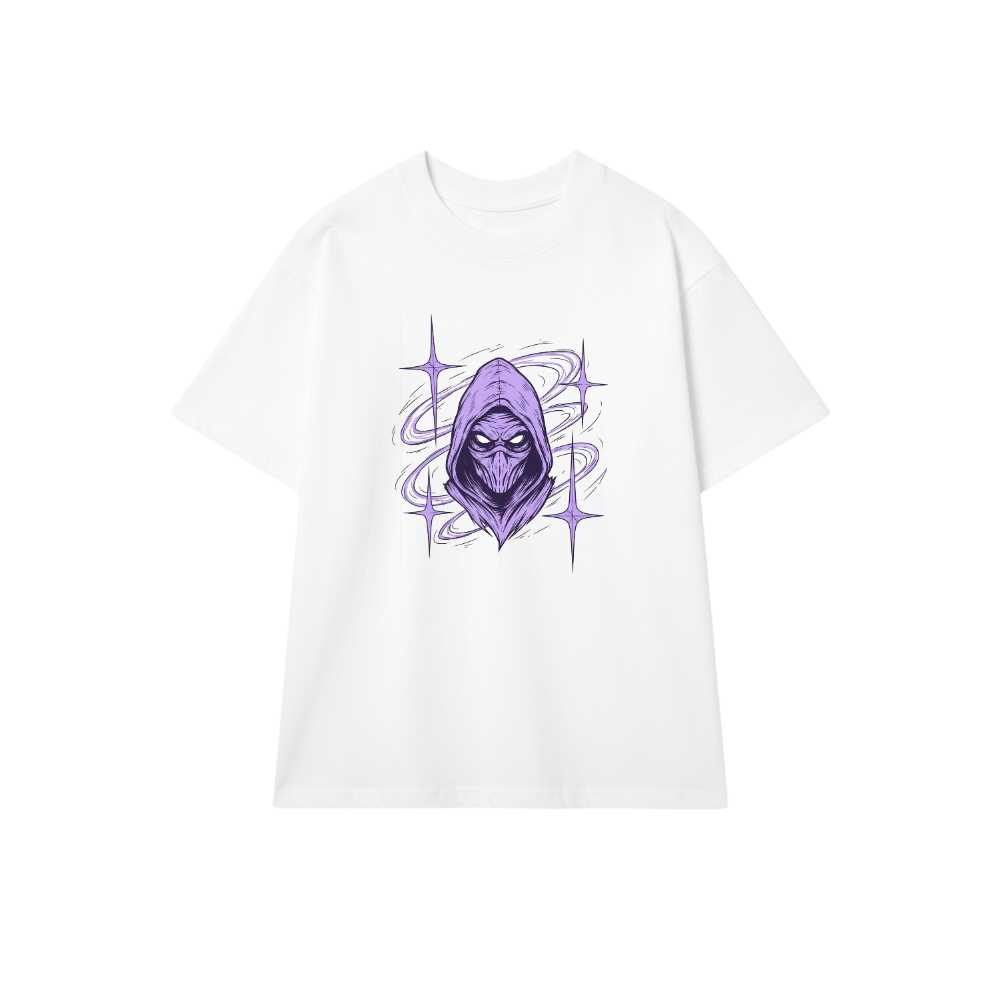 Áo Thun Unisex Form Rộng In Hình Phù Thủy Wizard Cyber Star - Áo Phông Trắng Cotton Local Brand Street Style Design 270526-11-31-GOD