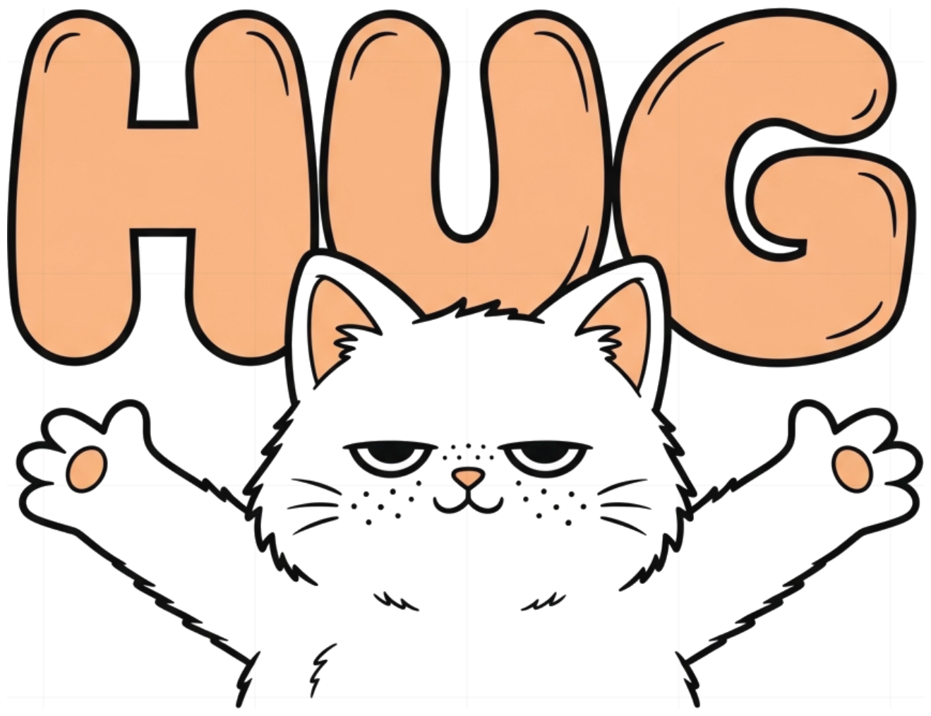 Áo Thun Unisex Form Rộng Màu Trắng In Hình Mèo Hug Graffiti Streetwear - Áo Phông Nam Nữ Cotton 100% Co Giãn 4 Chiều Đi Chơi Du Lịch Cực Chất - 270526-15-06-UPZ