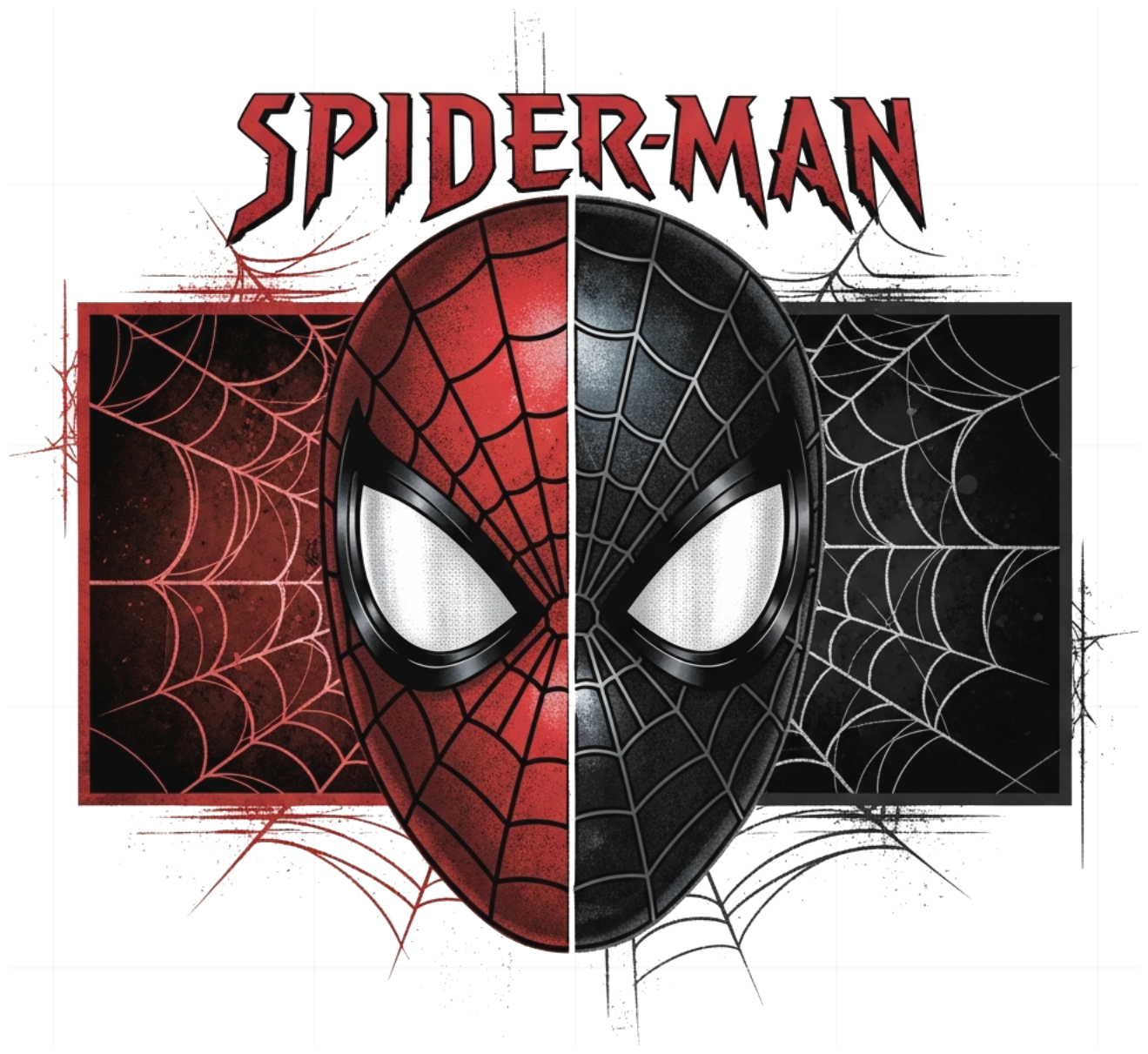 Áo Thun Unisex Spiderman Red & Black Cool Ngầu - Áo Phông Nam Nữ Form Rộng Cotton 100% Streetwear Trendy 2024 - 270526-15-50-OKN