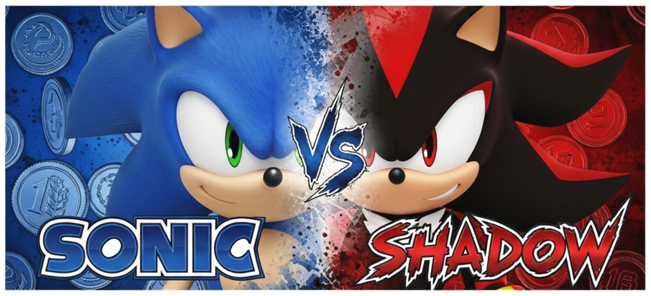 Áo Thun Trắng Sonic vs Shadow Design Cực Chất - Áo Phông Nam Nữ Unisex Form Rộng Streetwear Game Thủ 270526-16-05-BVG