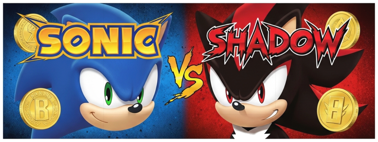 Áo Thun Unisex Form Rộng Cotton Trắng In Hình Sonic vs Shadow Cá Tính Edgy Slogan Design Streetwear - 270526-16-05-LJG