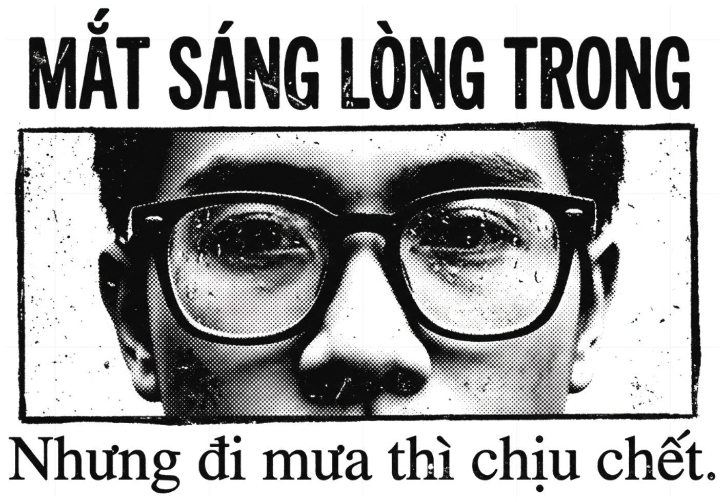 Áo Thun Unisex Ngày Mưa Hài Hước vietnam.yo Cotton Form Rộng Cool Ngầu Trendy Grunge - 270726-16-00-MCC