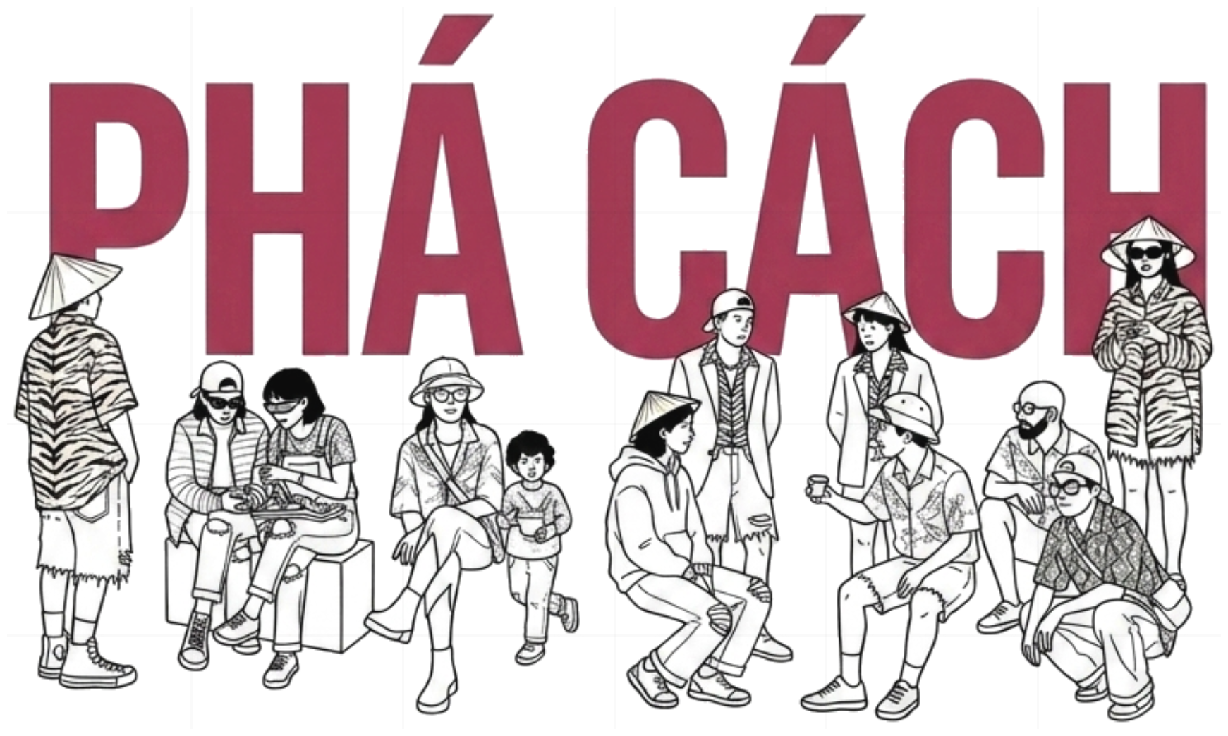 Áo Thun Chữ Phá Cách Graphic Line Art Unisex Form Rộng Cotton Streetwear - 270826-14-17-KXY