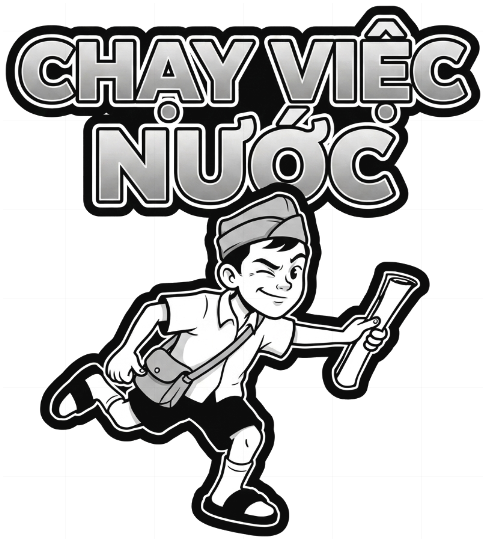 Áo Thun Chạy Việc Nước Nhân Vật Retro Unisex Form Rộng Cotton vietnam.yo - 270826-14-44-PIX