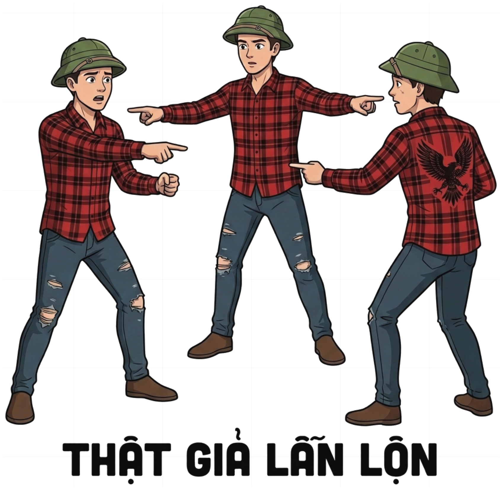 Áo Thun Thật Giả Lẫn Lộn Meme Thanh Niên Hội Unisex Form Rộng vietnam.yo - 270826-15-05-LME