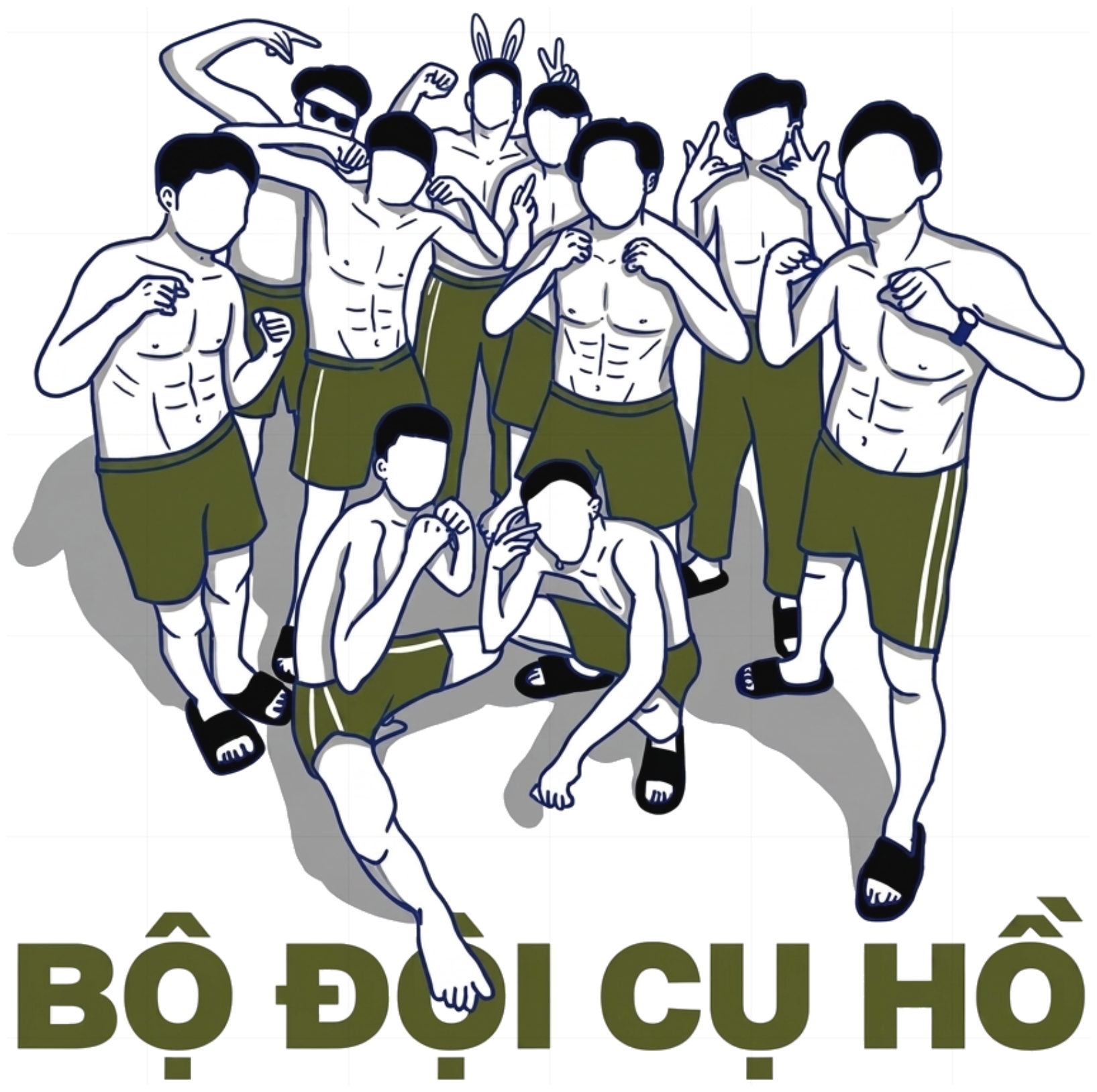 Áo Thun Bộ Đội Cụ Hồ Đồ Họa Tối Giản Unisex Form Rộng Cotton vietnam.yo - 270826-15-29-ZJT