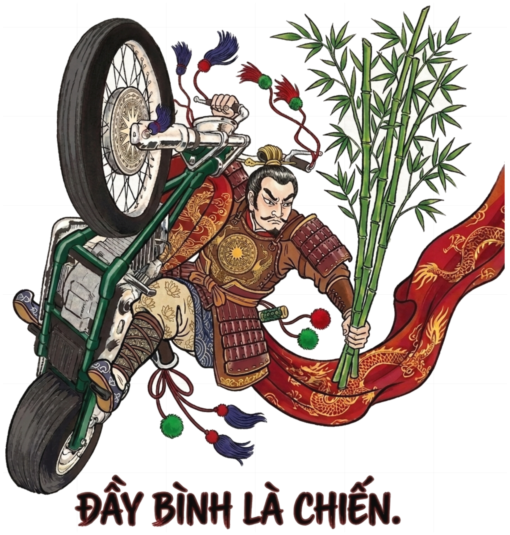 Áo Thun Thánh Gióng Xe Dream Độ Đầy Bình Là Chiến Form Rộng Streetwear vietnam.yo - 270826-16-04-VLA