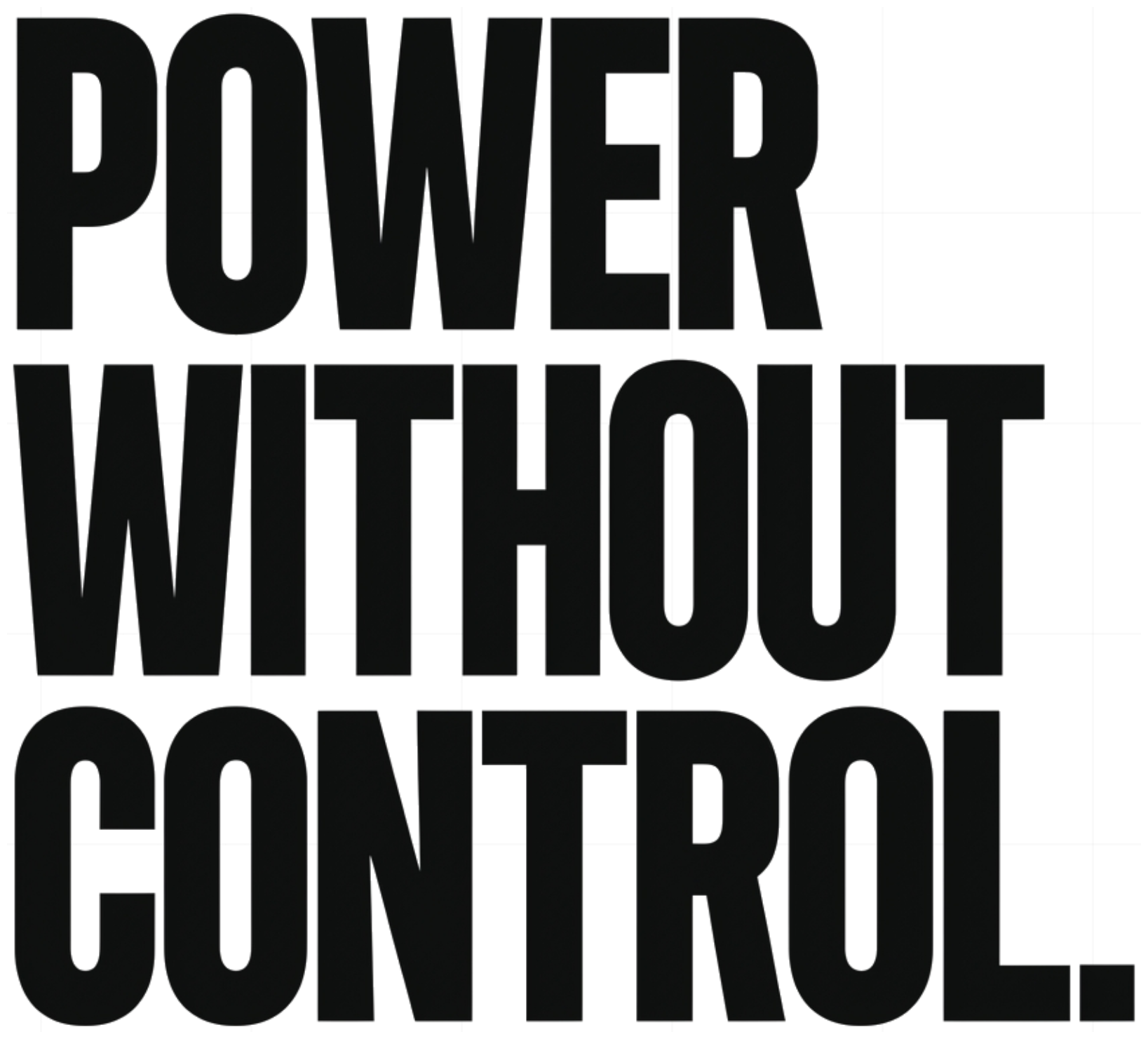Áo Thun Power Without Control Unisex Form Boxy Cotton Streetwear Local Brand | 271026-15-49-XYU