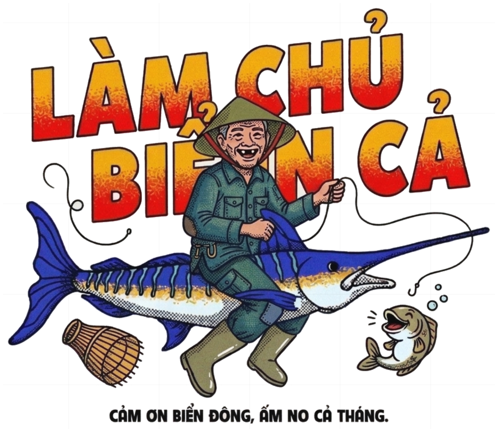 Áo Thun Làm Chủ Biển Cả Unisex Form Rộng Retro Streetwear vietnam.yo - 271026-16-09-BKN