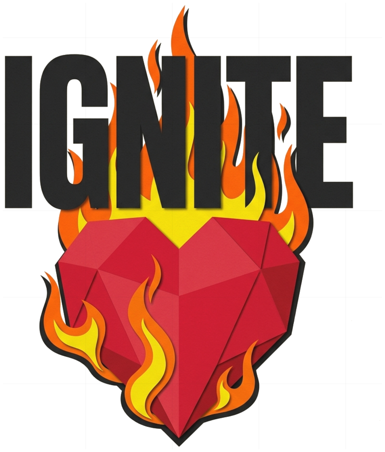 Áo Thun Streetwear IGNITE Flaming Heart Form Boxy Cotton Cao Cấp - Thời Trang Indie Retro - 280826-19-45-BMF