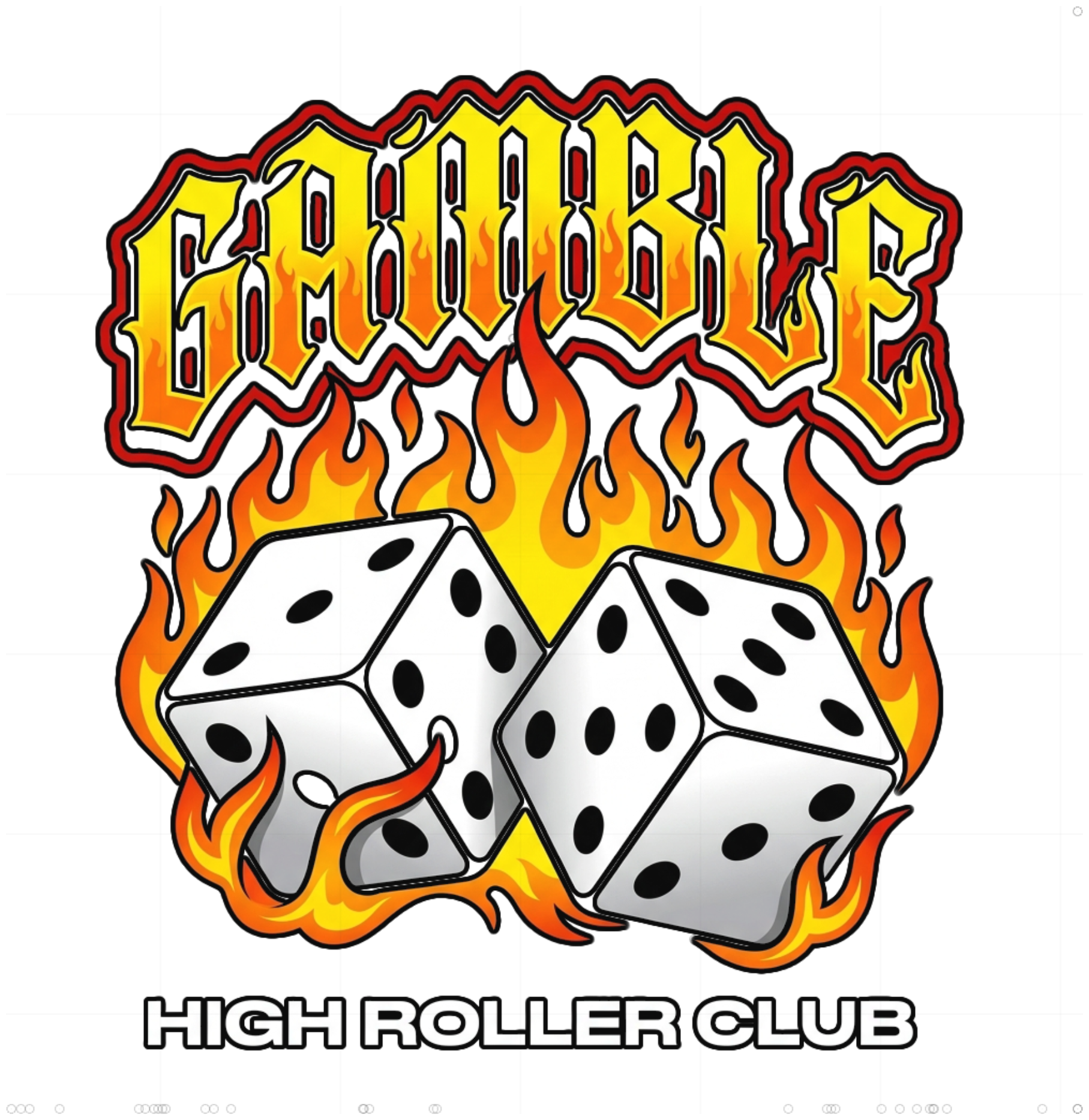 Áo Thun Streetwear Form Rộng Cotton In Hình Gamble High Roller Club Phong Cách Chicano Gothic - 280826-20-40-IZD