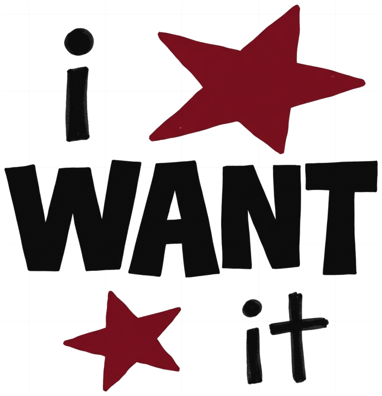 Áo Thun Unisex i WANT it Phong Cách Y2K Indie Streetwear Form Boxy Cotton Cao Cấp - 280826-20-43-WQP