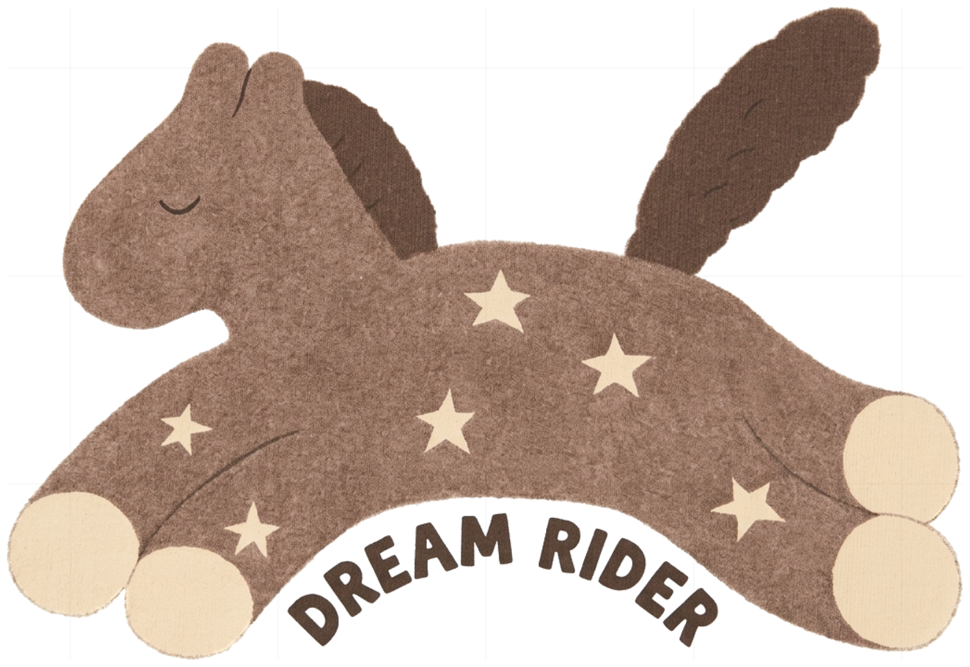 Áo Thun Tay Dài Unisex Dream Rider Ngựa Gỗ Scandinavian Cotton Cao Cấp Form Oversize Local Brand - 280926-13-46-WLN