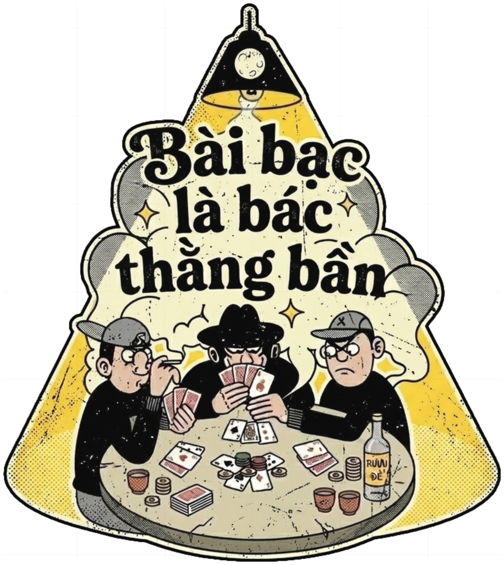 Áo Thun Bài Bạc Là Bác Thằng Bần Unisex Form Rộng Vintage Streetwear vietnam.yo - 280926-14-03-PET