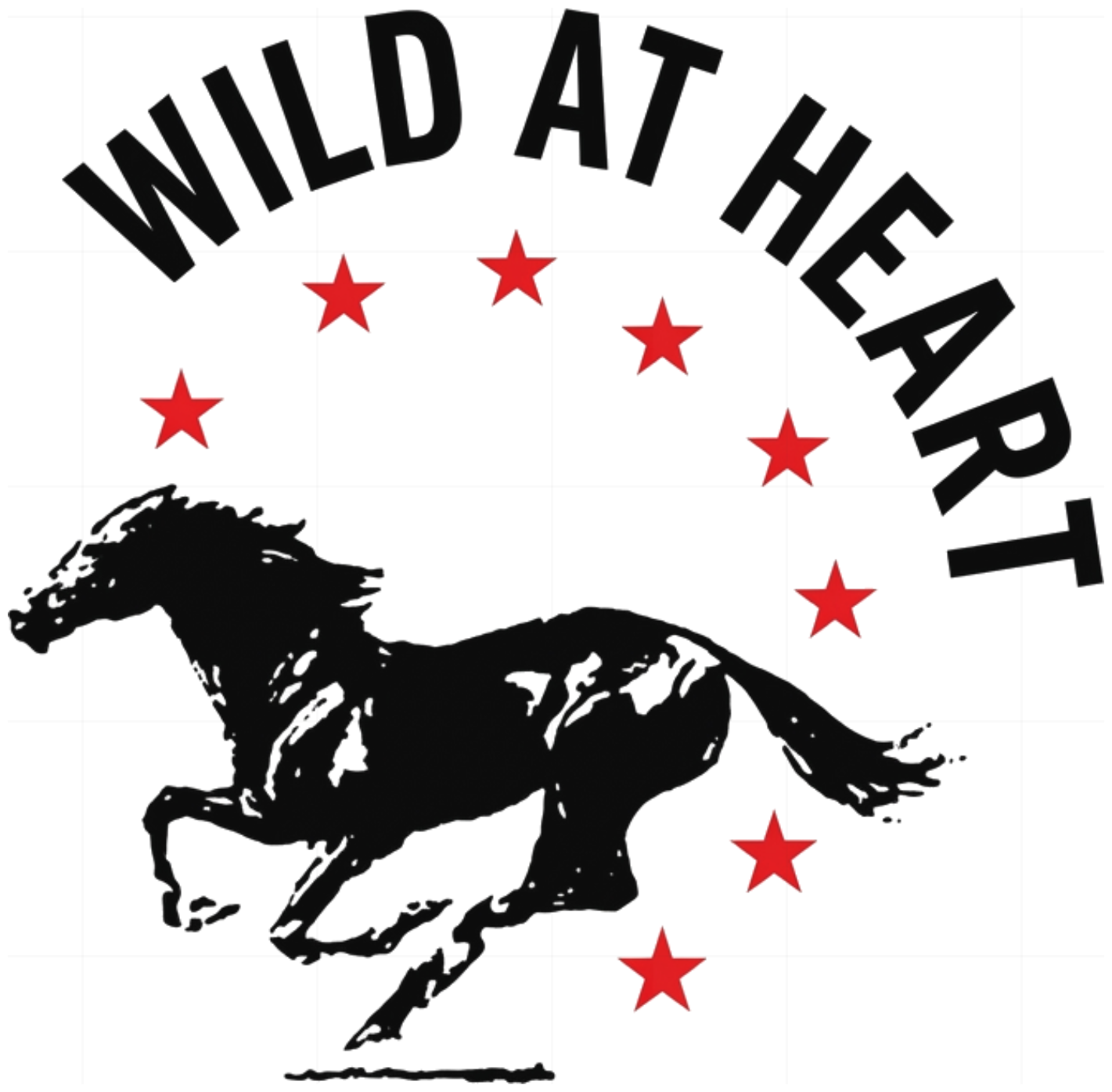Áo Thun Wild At Heart Mustang Unisex Form Boxy Cotton Streetwear Local Brand | 281026-09-47-BMI