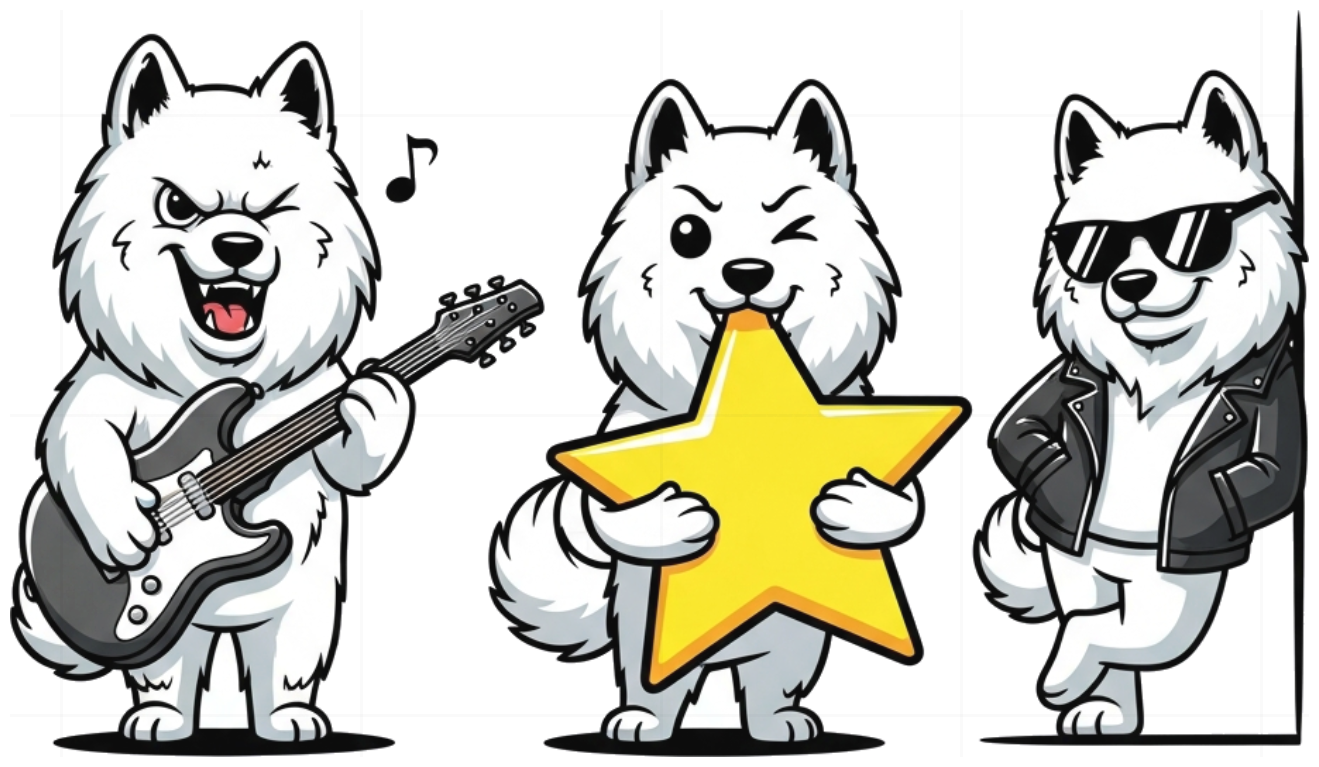 Áo Thun Unisex Form Rộng Màu Trắng In Hình Chó Samoyed Nổi Loạn Slogan Design - Áo Phông Nam Nữ Chất Cotton 100% Co Giãn Đi Chơi Du Lịch Cực Chất - 290526-14-47-YYW